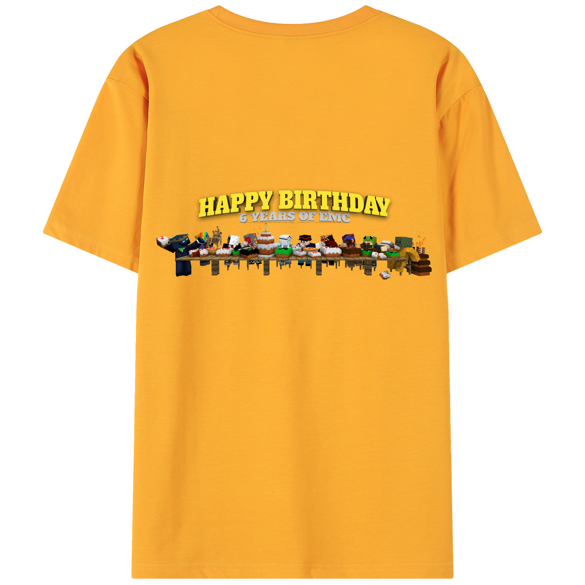 （画像用） マインクラフト ブロックの世界 Minecraft MC Block world 綿100％ メンズ半袖Tシャツ（バックプリント） 通気性