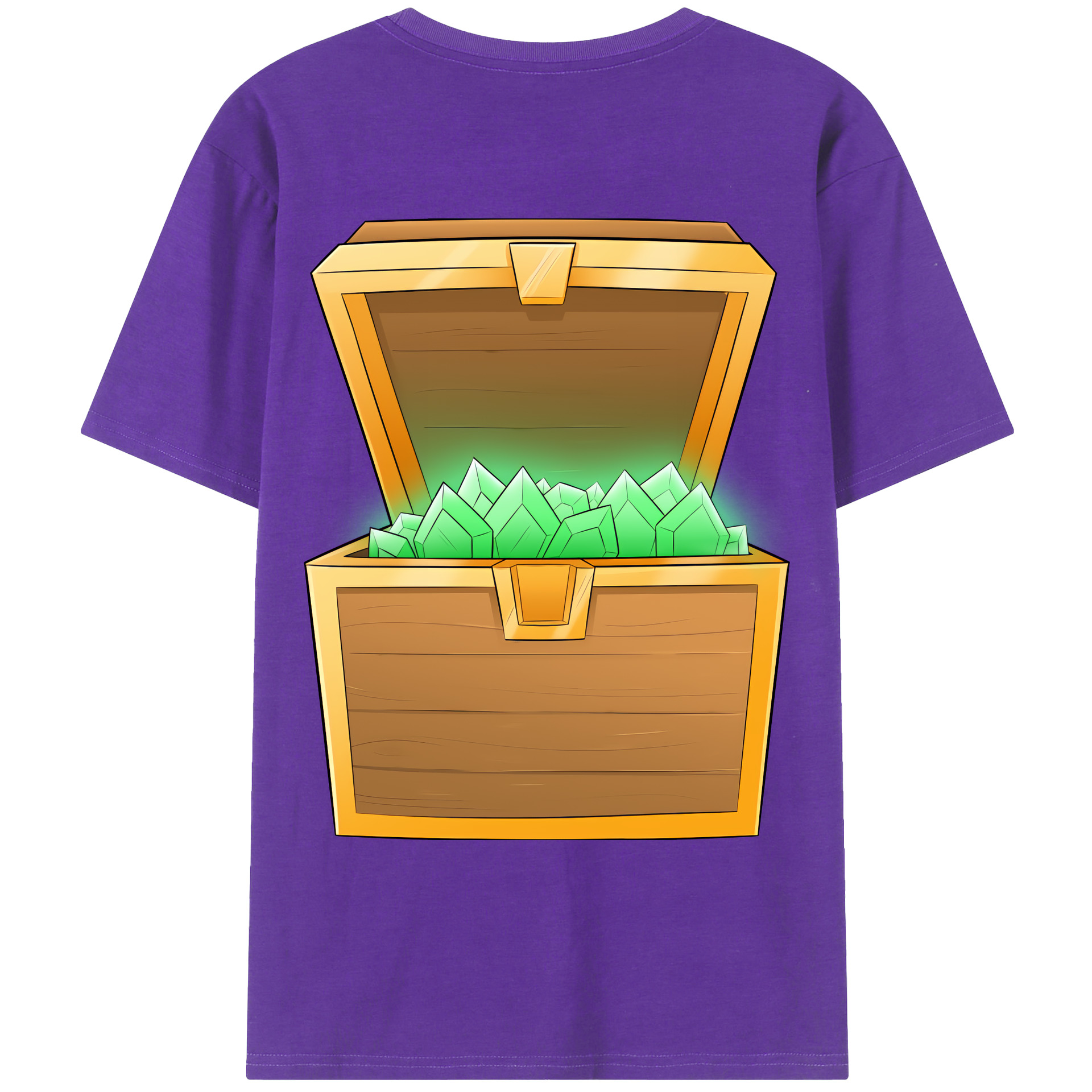 （画像用） マインクラフト ブロックの世界 Minecraft MC Block world 綿100％ メンズ半袖Tシャツ（バックプリント） 通気性