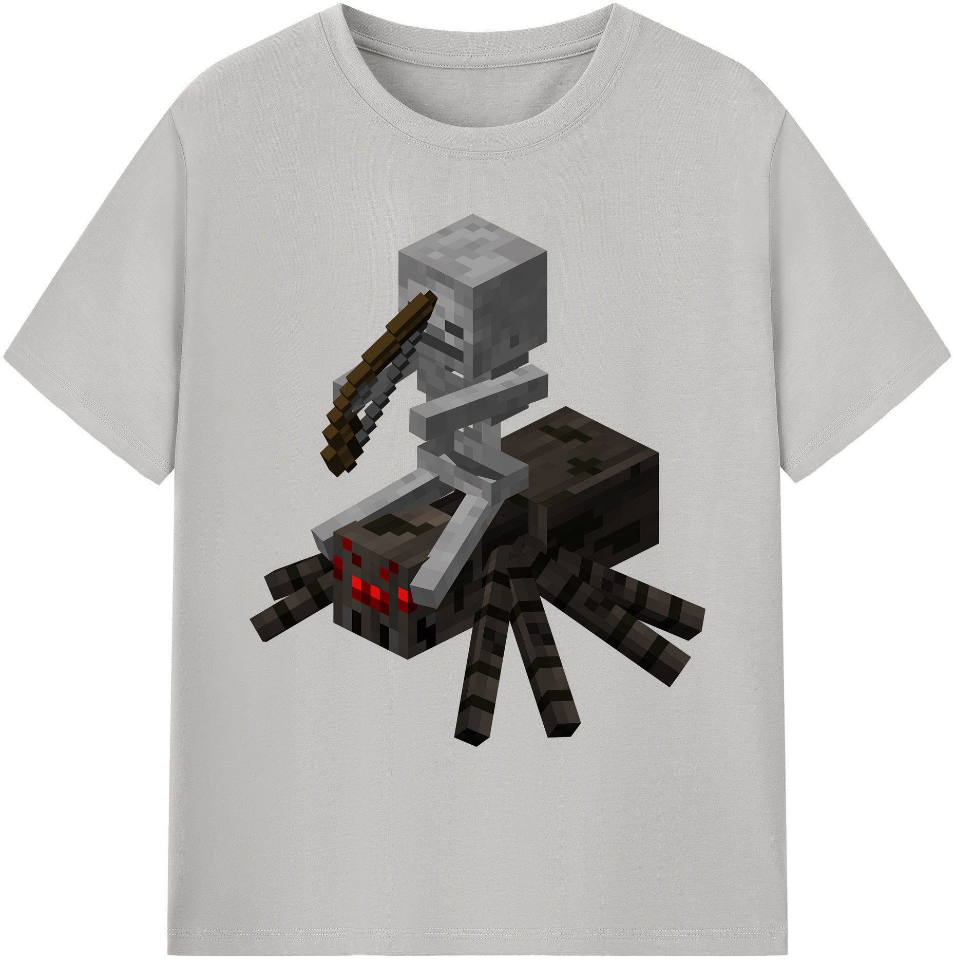 （画像用） マインクラフト ブロックの世界 Minecraft MC Block world 綿100％ メンズ半袖Tシャツ｜肌触りやわらか＆通気性