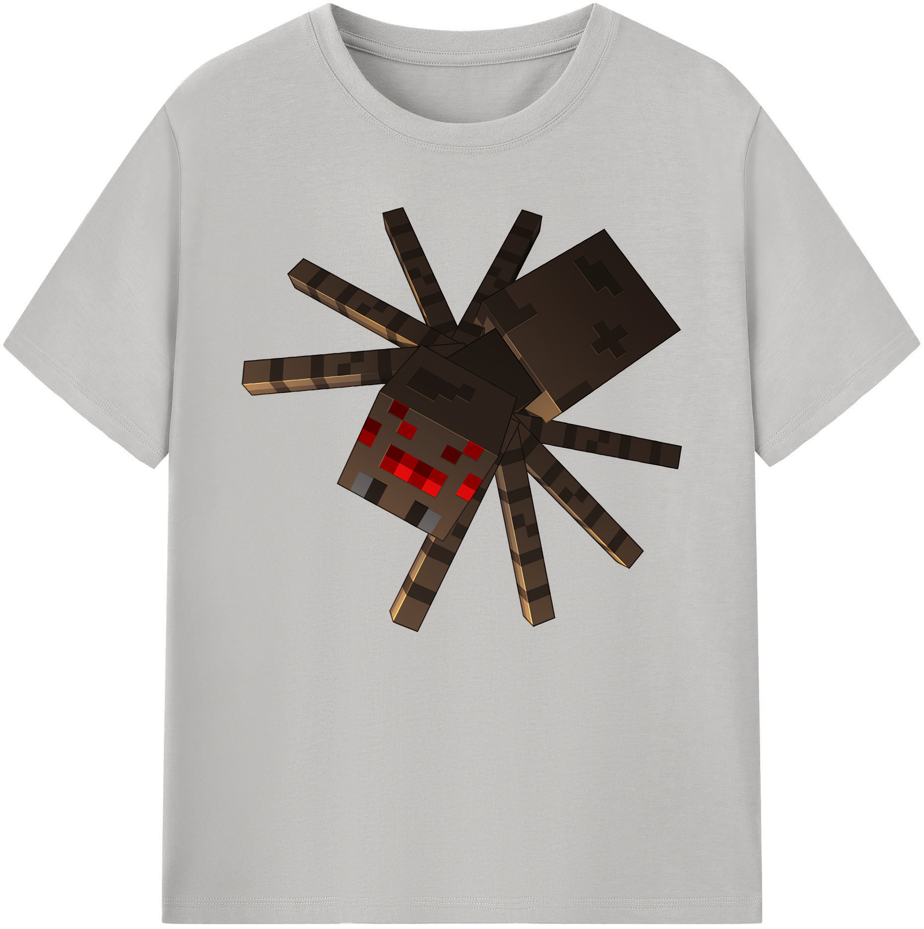 （画像用） マインクラフト ブロックの世界 Minecraft MC Block world 綿100％ メンズ半袖Tシャツ｜肌触りやわらか＆通気性