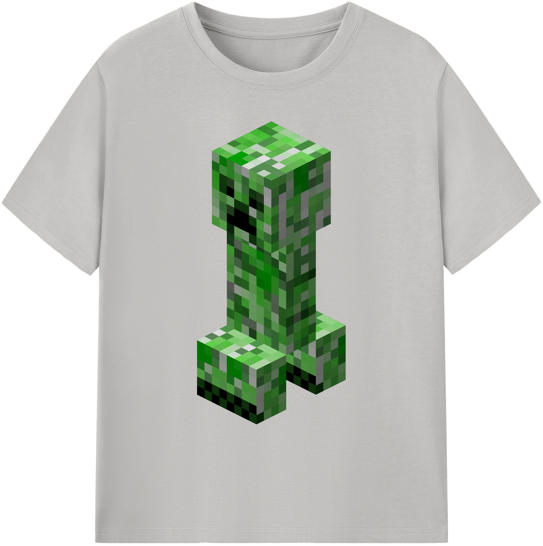 （画像用） マインクラフト ブロックの世界 Minecraft MC Block world 綿100％ メンズ半袖Tシャツ｜肌触りやわらか＆通気性