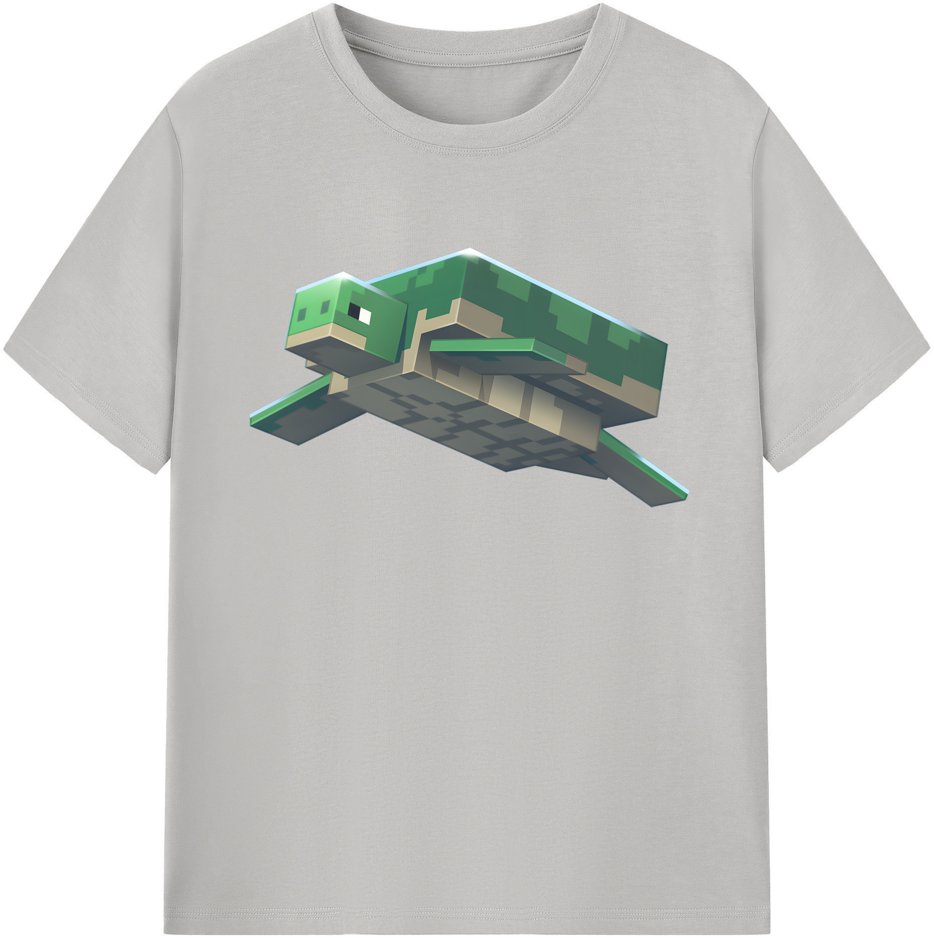 （画像用） マインクラフト ブロックの世界 Minecraft MC Block world 綿100％ メンズ半袖Tシャツ｜肌触りやわらか＆通気性