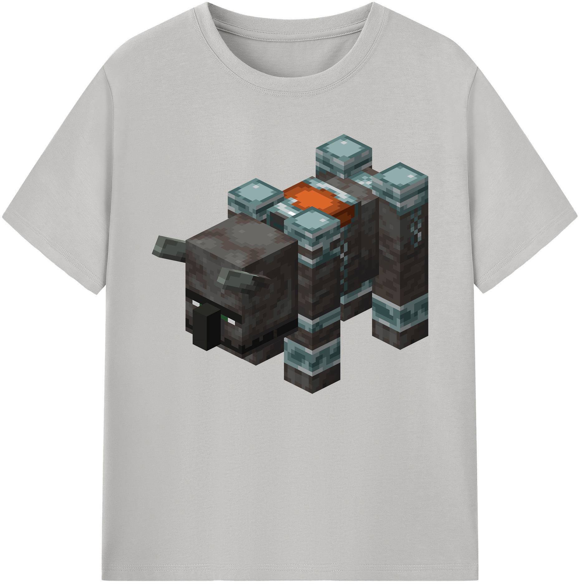 （画像用） マインクラフト ブロックの世界 Minecraft MC Block world 綿100％ メンズ半袖Tシャツ｜肌触りやわらか＆通気性