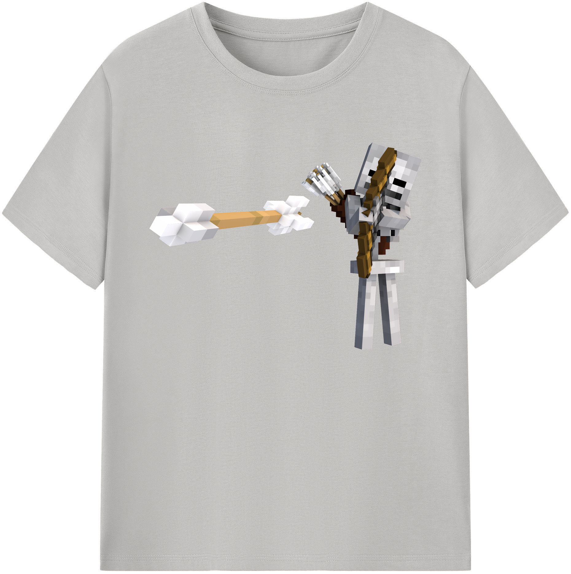 （画像用） マインクラフト ブロックの世界 Minecraft MC Block world 綿100％ メンズ半袖Tシャツ｜肌触りやわらか＆通気性