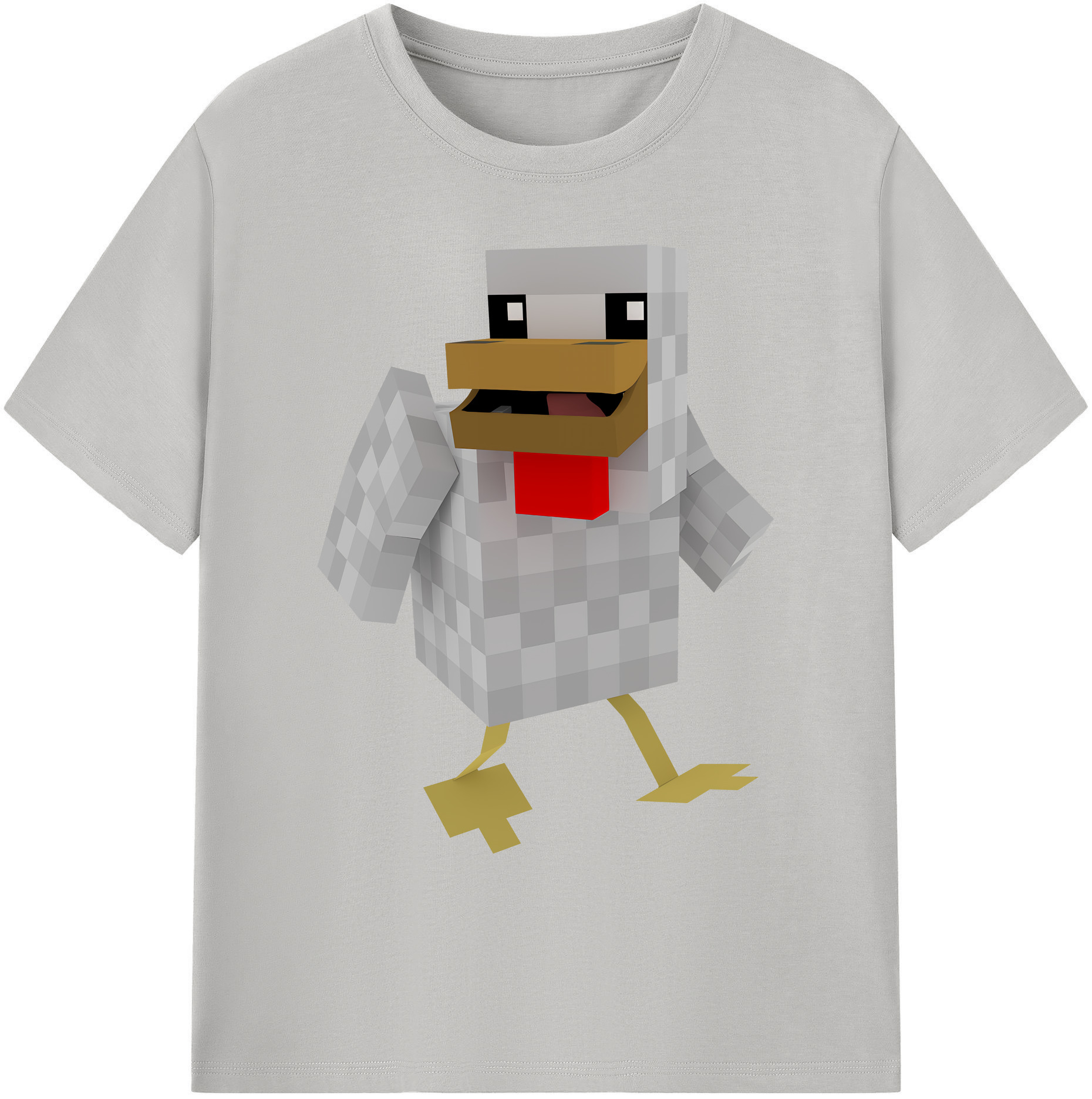 （画像用） マインクラフト ブロックの世界 Minecraft MC Block world 綿100％ メンズ半袖Tシャツ｜肌触りやわらか＆通気性