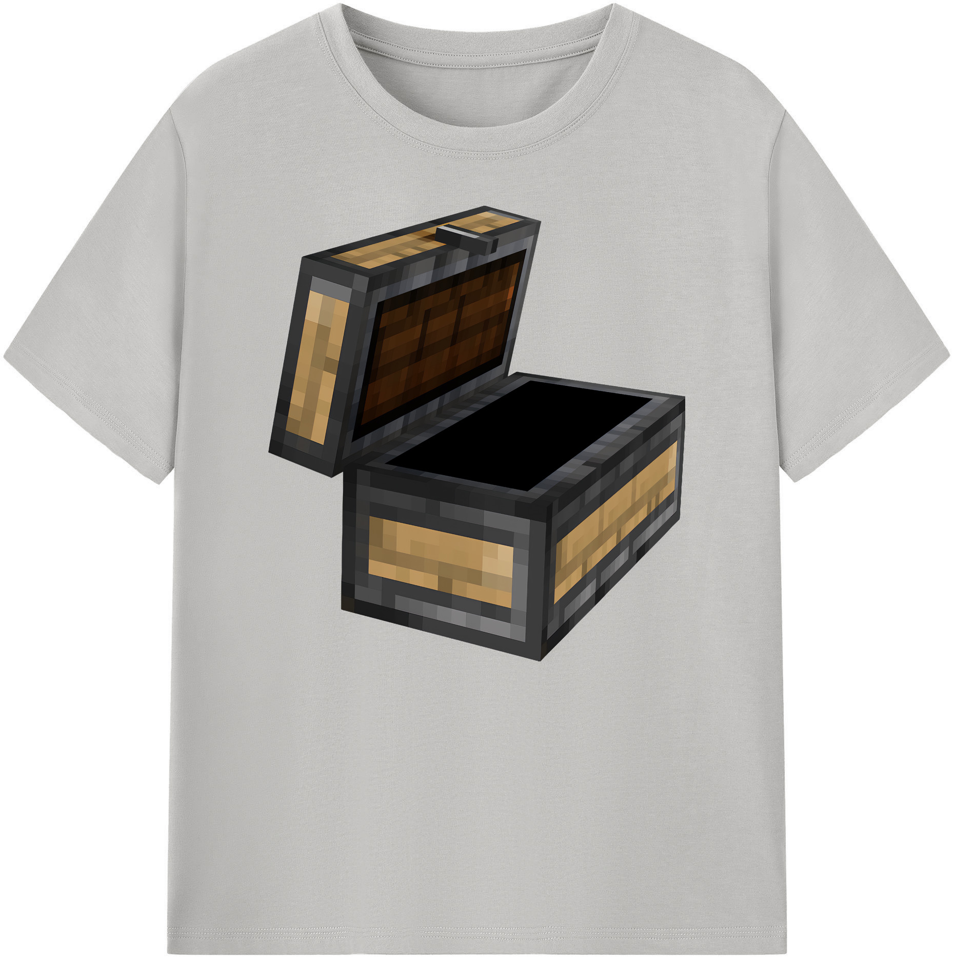 （画像用） マインクラフト ブロックの世界 Minecraft MC Block world 綿100％ メンズ半袖Tシャツ｜肌触りやわらか＆通気性