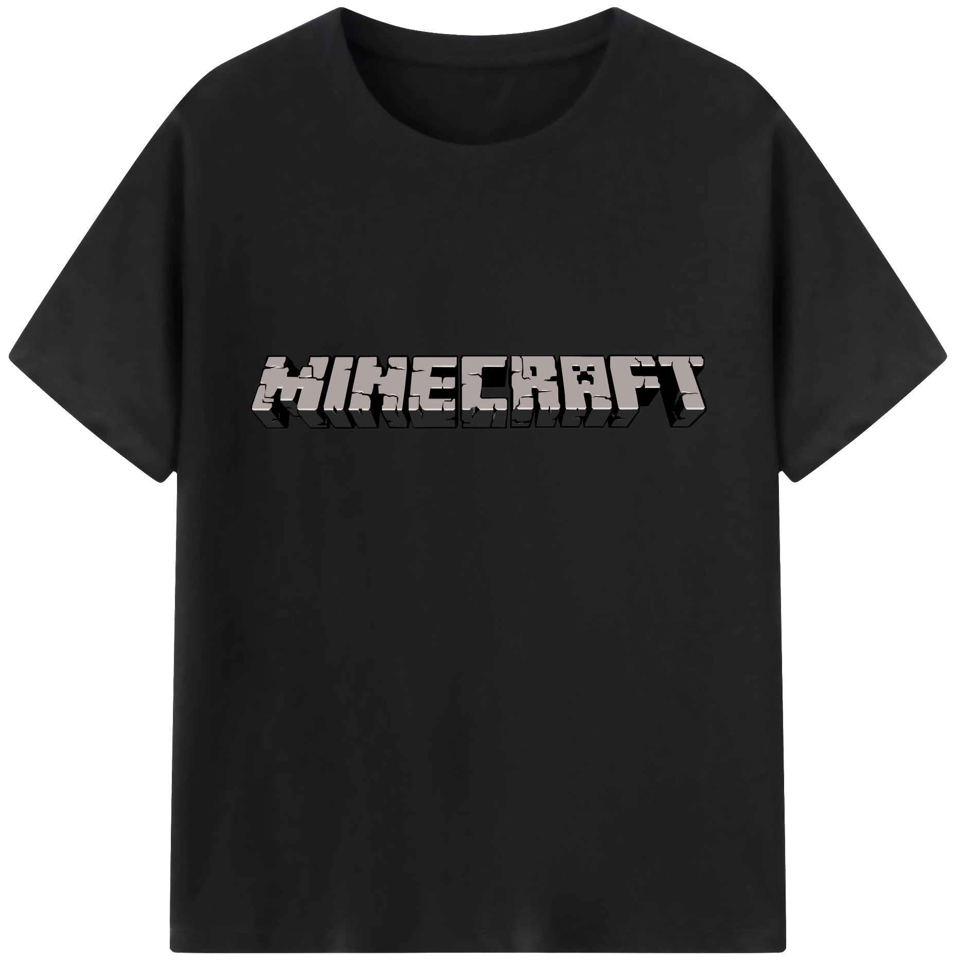 （画像用） マインクラフト ブロックの世界 Minecraft MC Block world 綿100％ メンズ半袖Tシャツ｜肌触りやわらか＆通気性