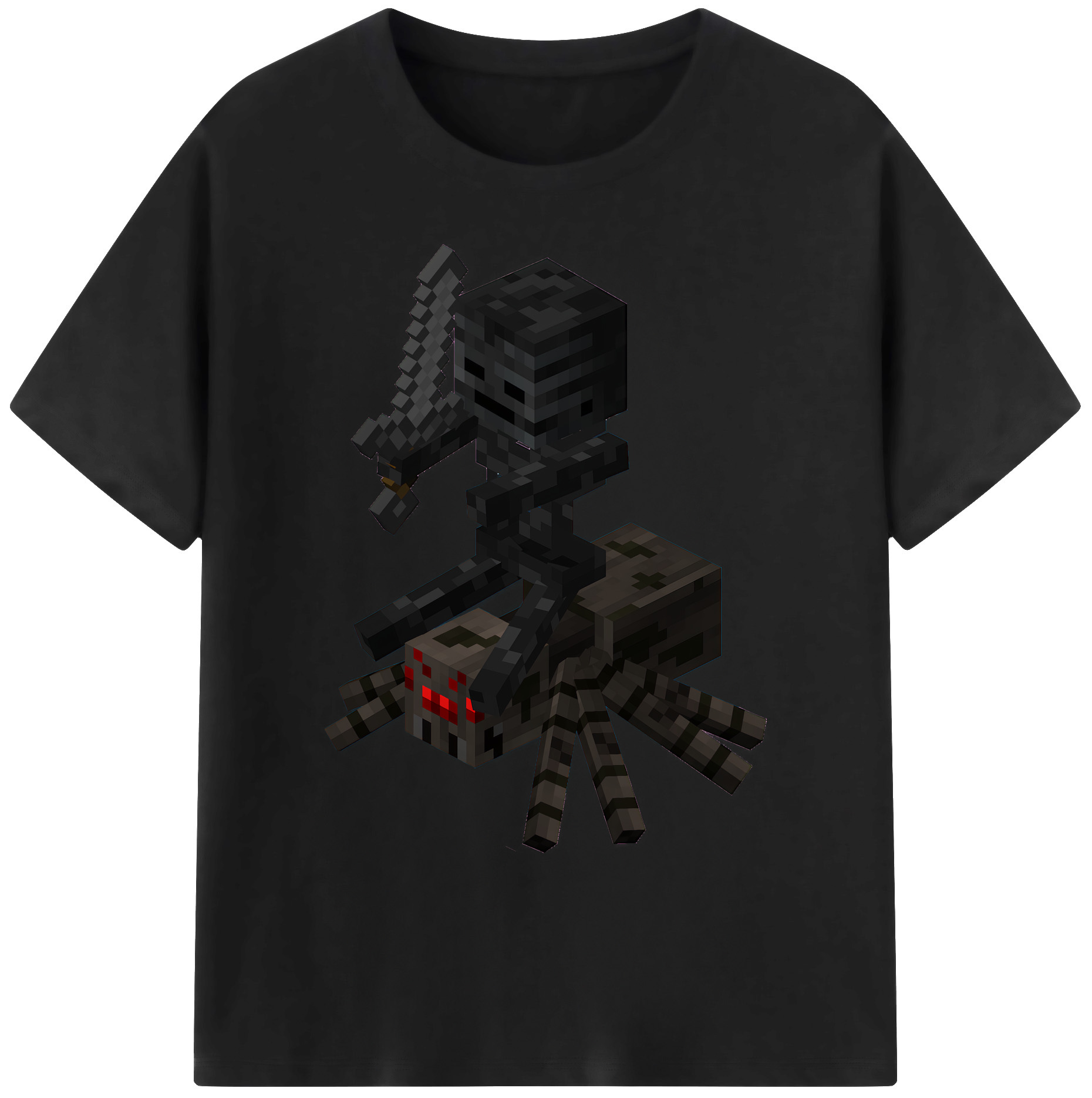 （画像用） マインクラフト ブロックの世界 Minecraft MC Block world 綿100％ メンズ半袖Tシャツ｜肌触りやわらか＆通気性