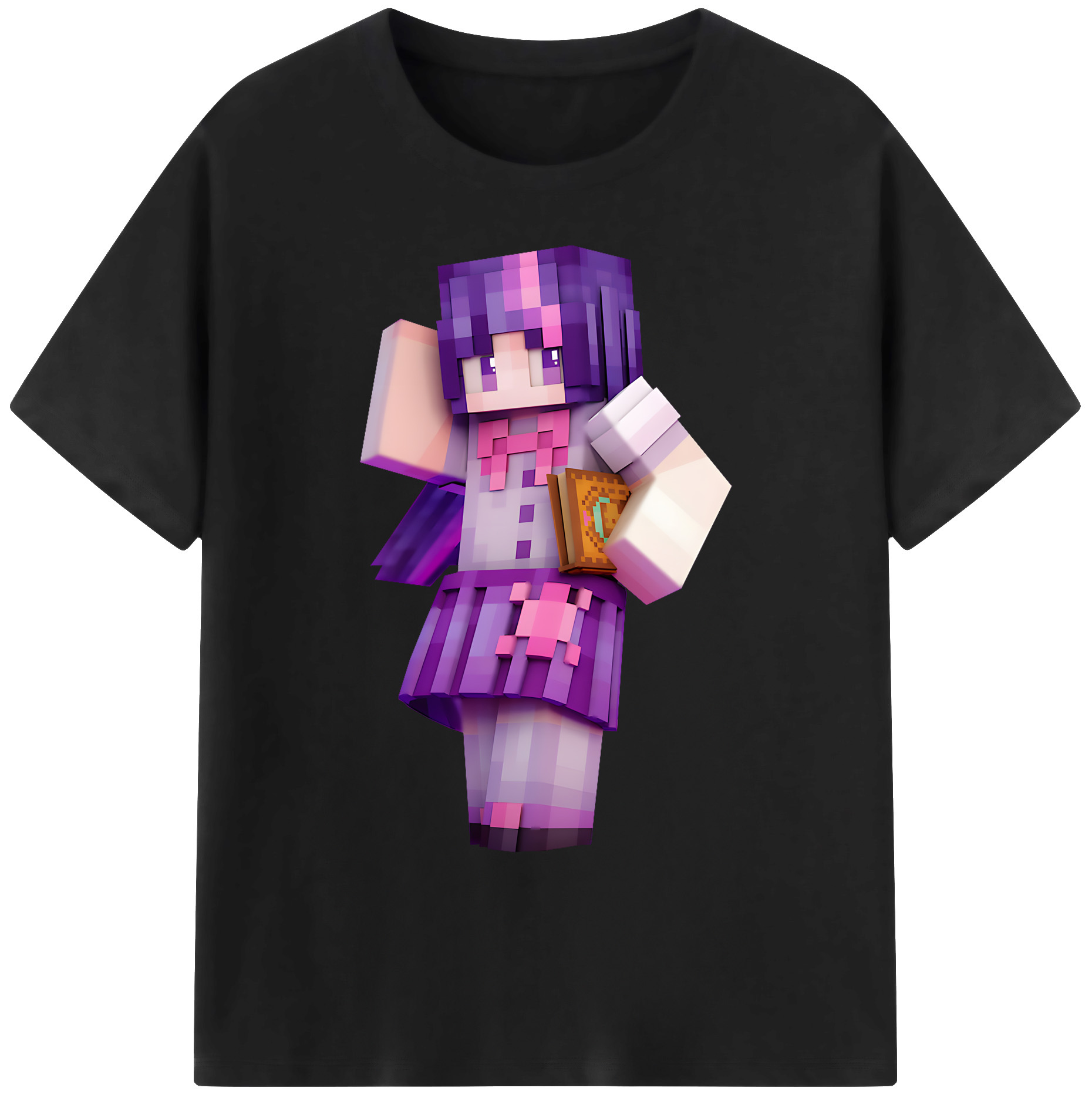 （画像用） マインクラフト ブロックの世界 Minecraft MC Block world 綿100％ メンズ半袖Tシャツ｜肌触りやわらか＆通気性