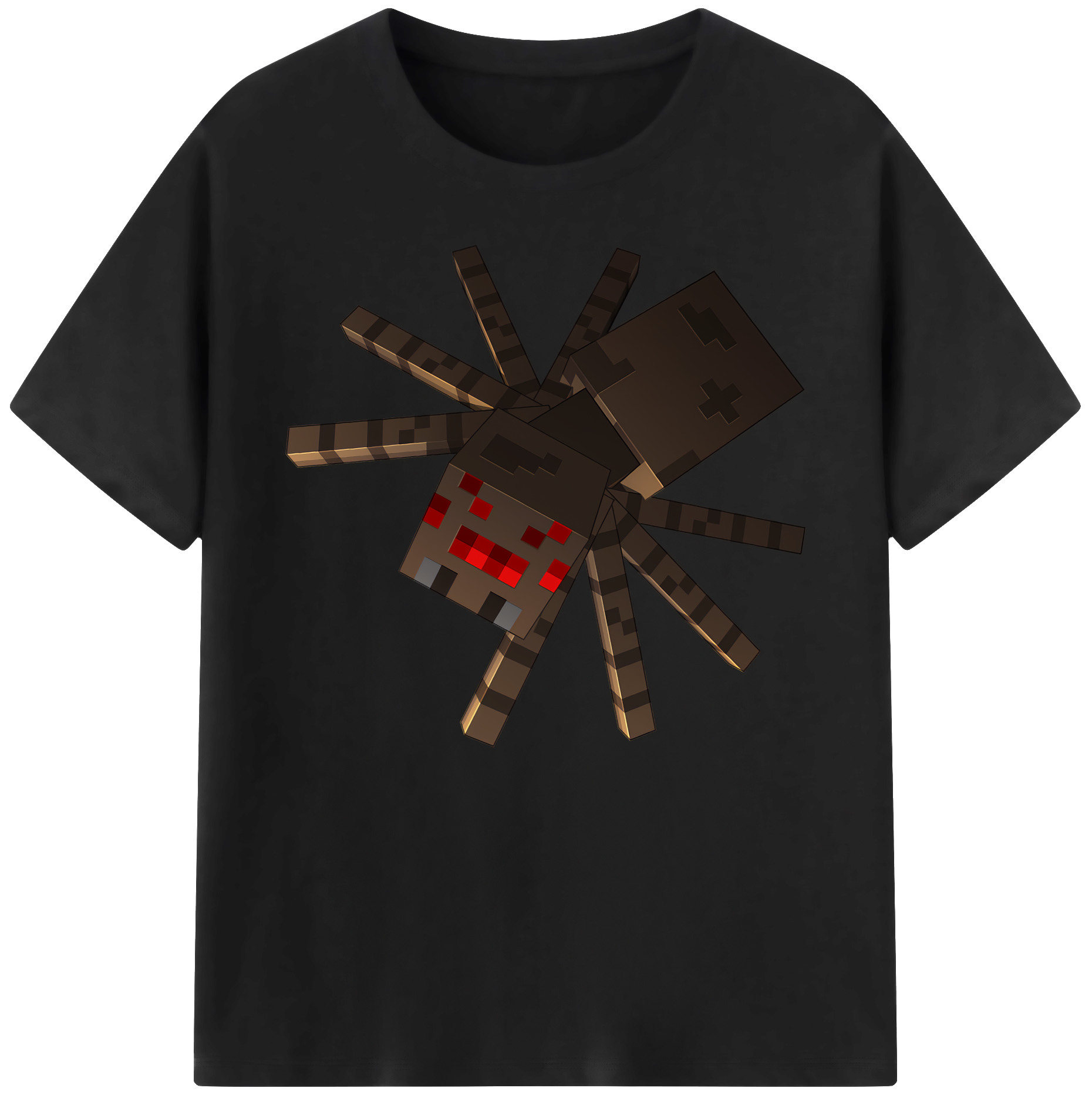 （画像用） マインクラフト ブロックの世界 Minecraft MC Block world 綿100％ メンズ半袖Tシャツ｜肌触りやわらか＆通気性