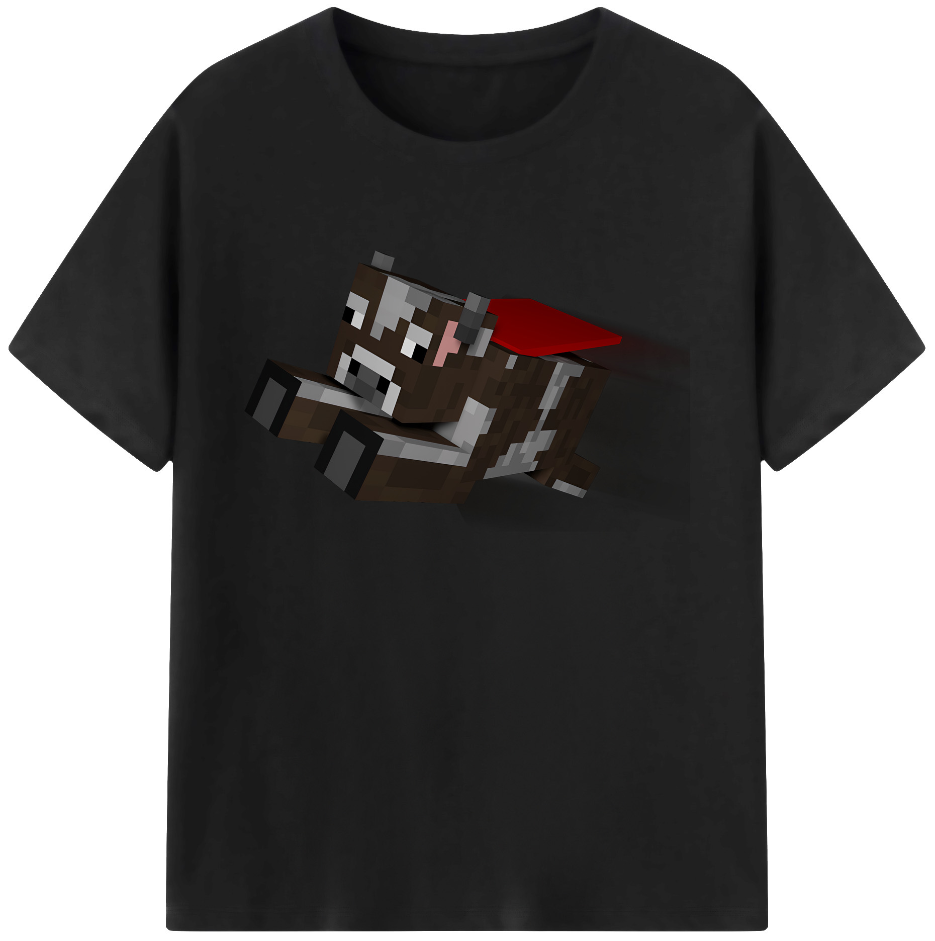 （画像用） マインクラフト ブロックの世界 Minecraft MC Block world 綿100％ メンズ半袖Tシャツ｜肌触りやわらか＆通気性