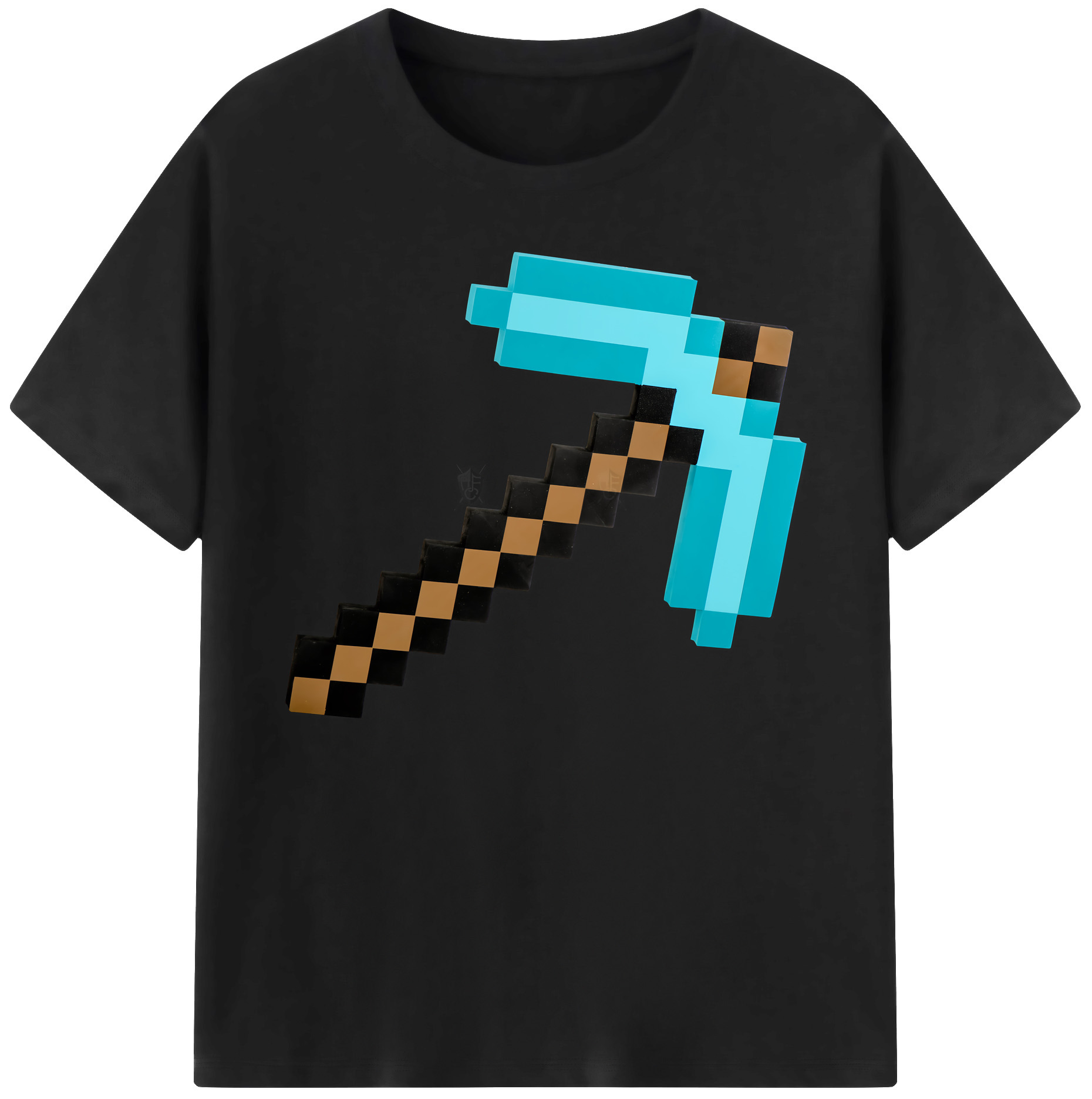 （画像用） マインクラフト ブロックの世界 Minecraft MC Block world 綿100％ メンズ半袖Tシャツ｜肌触りやわらか＆通気性