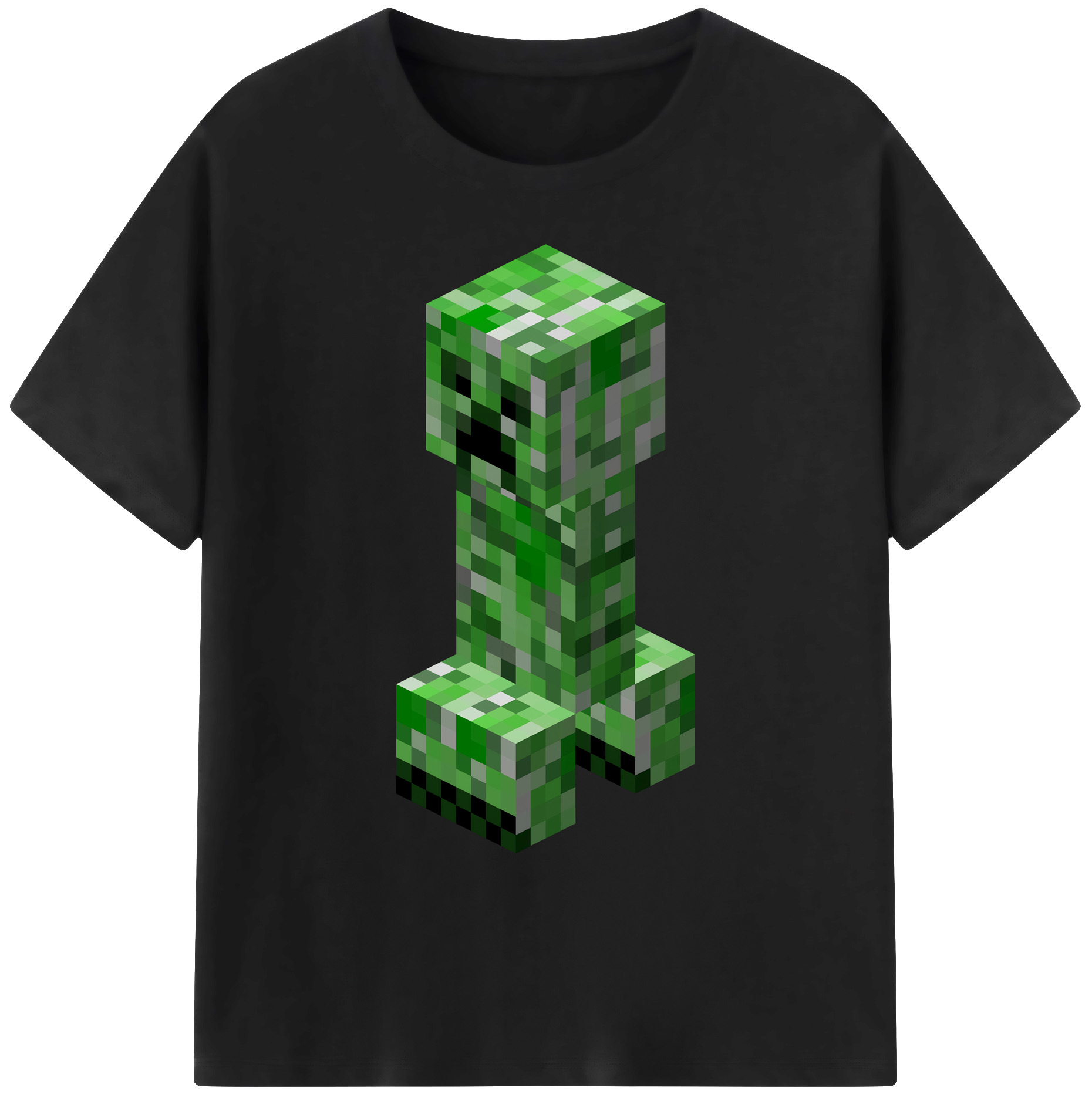 （画像用） マインクラフト ブロックの世界 Minecraft MC Block world 綿100％ メンズ半袖Tシャツ｜肌触りやわらか＆通気性