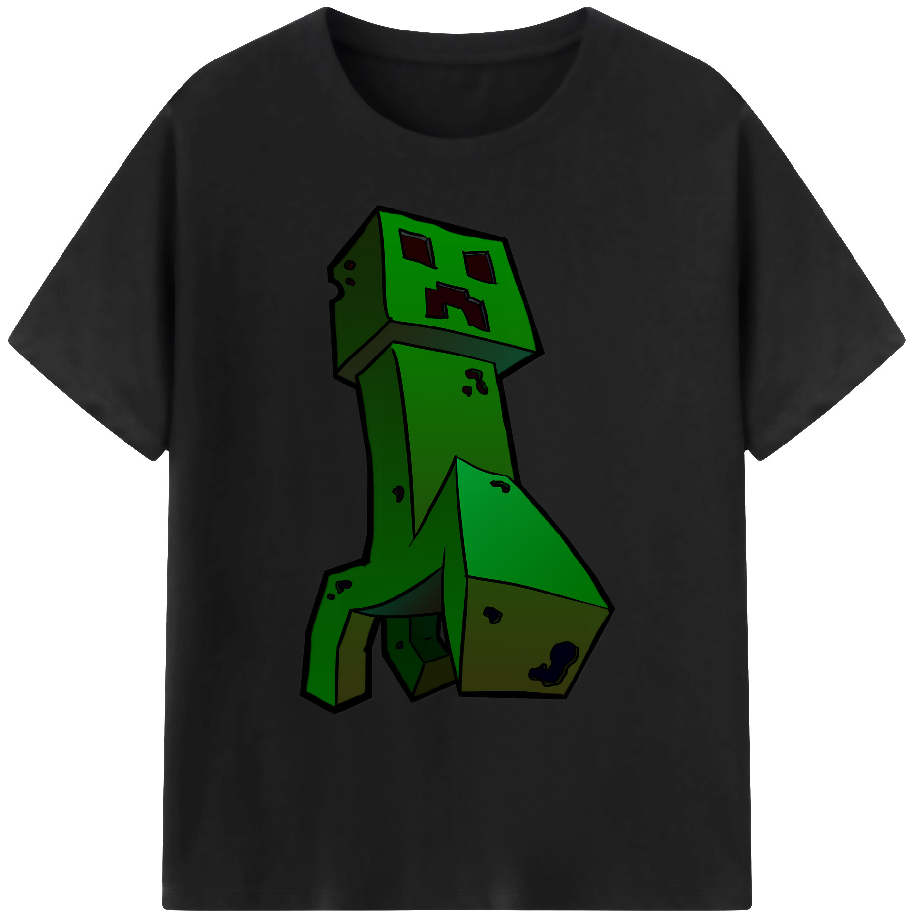 （画像用） マインクラフト ブロックの世界 Minecraft MC Block world 綿100％ メンズ半袖Tシャツ｜肌触りやわらか＆通気性