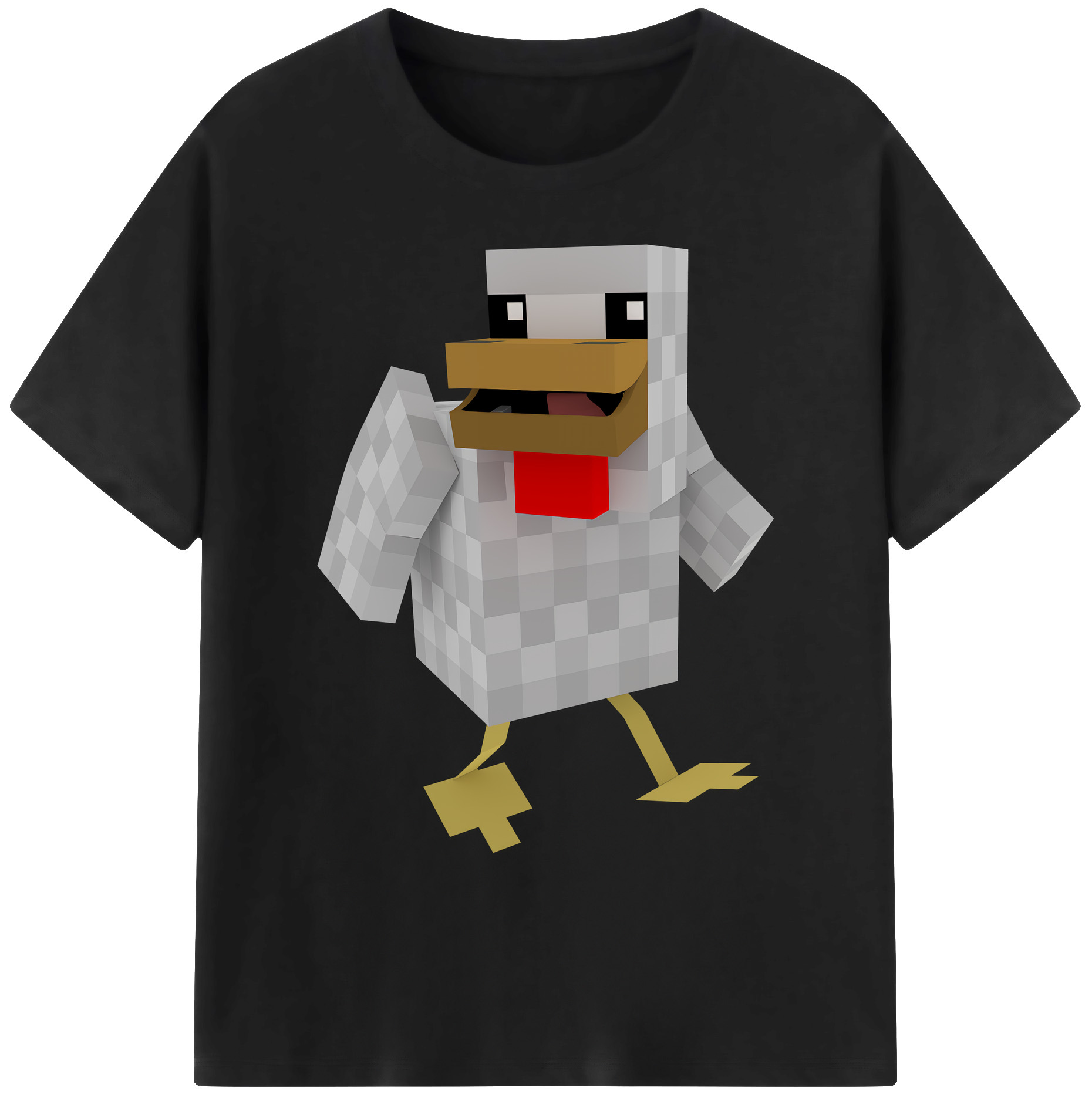 （画像用） マインクラフト ブロックの世界 Minecraft MC Block world 綿100％ メンズ半袖Tシャツ｜肌触りやわらか＆通気性