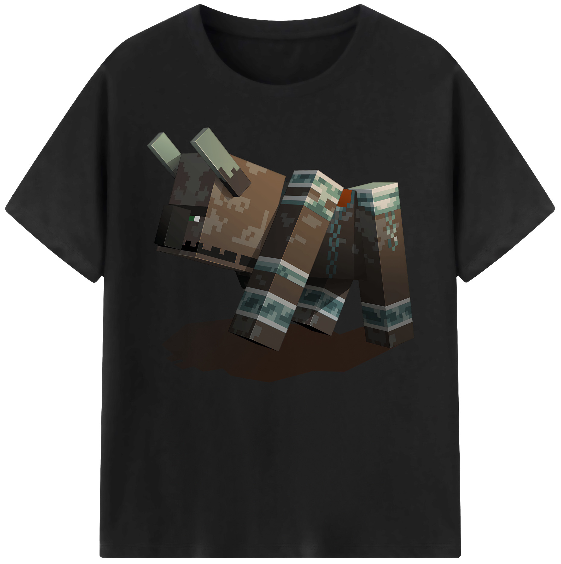 （画像用） マインクラフト ブロックの世界 Minecraft MC Block world 綿100％ メンズ半袖Tシャツ｜肌触りやわらか＆通気性