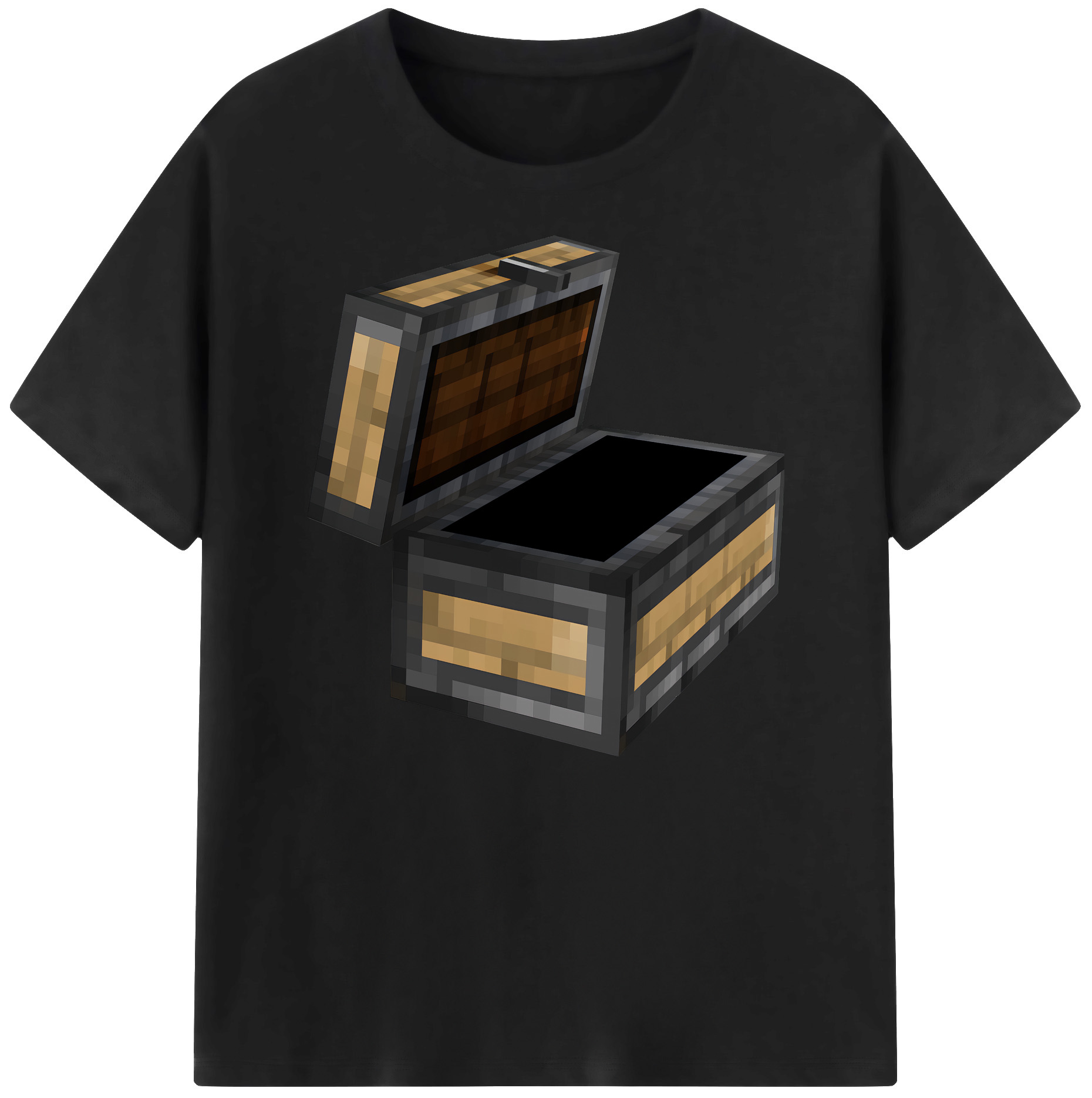 （画像用） マインクラフト ブロックの世界 Minecraft MC Block world 綿100％ メンズ半袖Tシャツ｜肌触りやわらか＆通気性