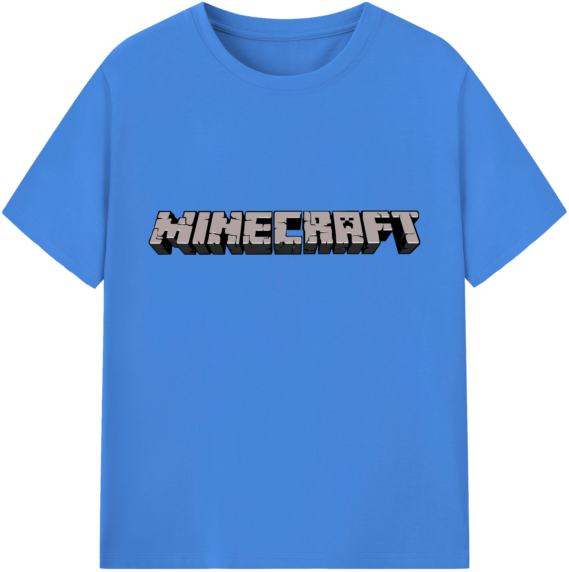 （画像用） マインクラフト ブロックの世界 Minecraft MC Block world 綿100％ メンズ半袖Tシャツ｜肌触りやわらか＆通気性
