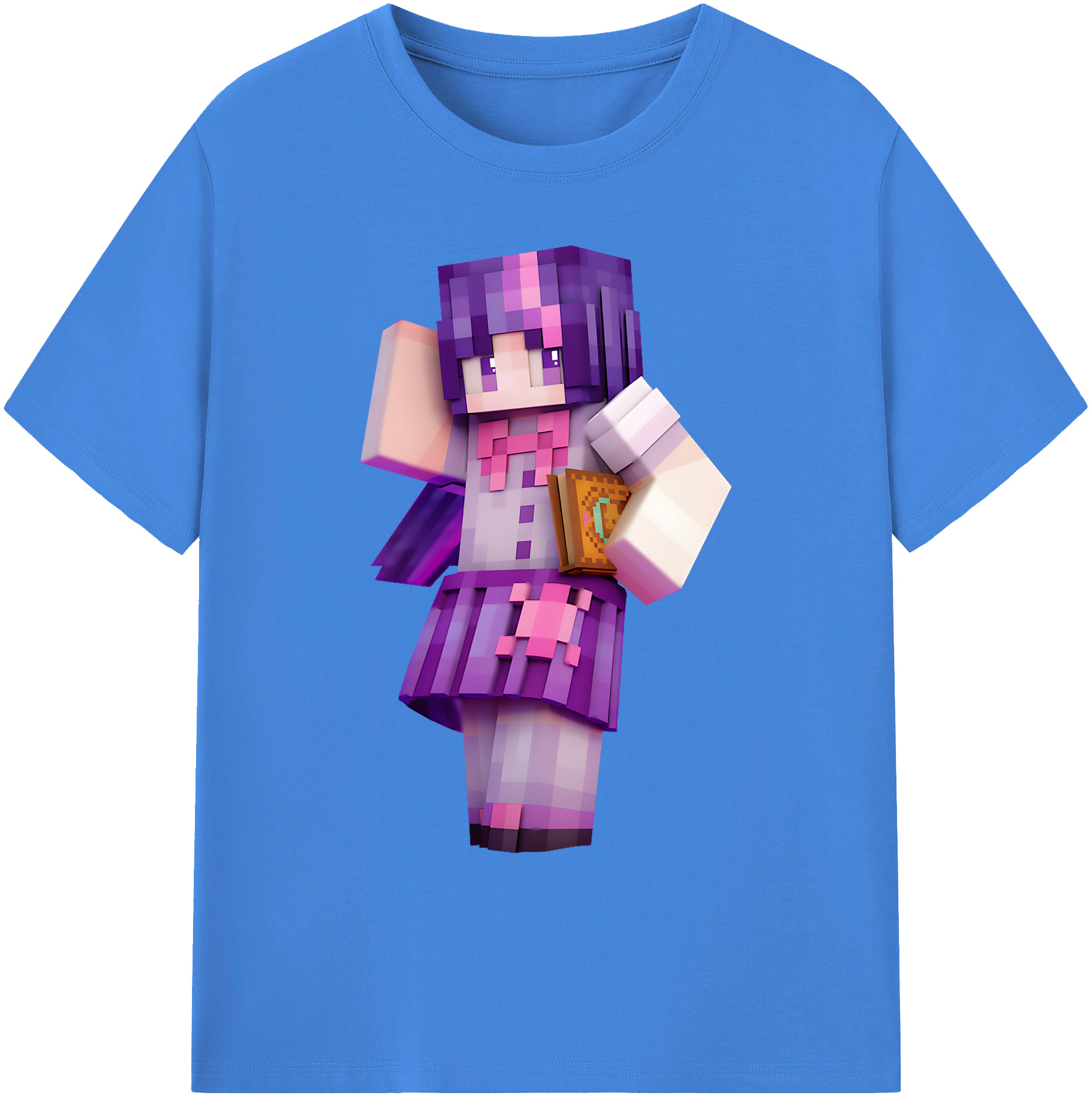 （画像用） マインクラフト ブロックの世界 Minecraft MC Block world 綿100％ メンズ半袖Tシャツ｜肌触りやわらか＆通気性