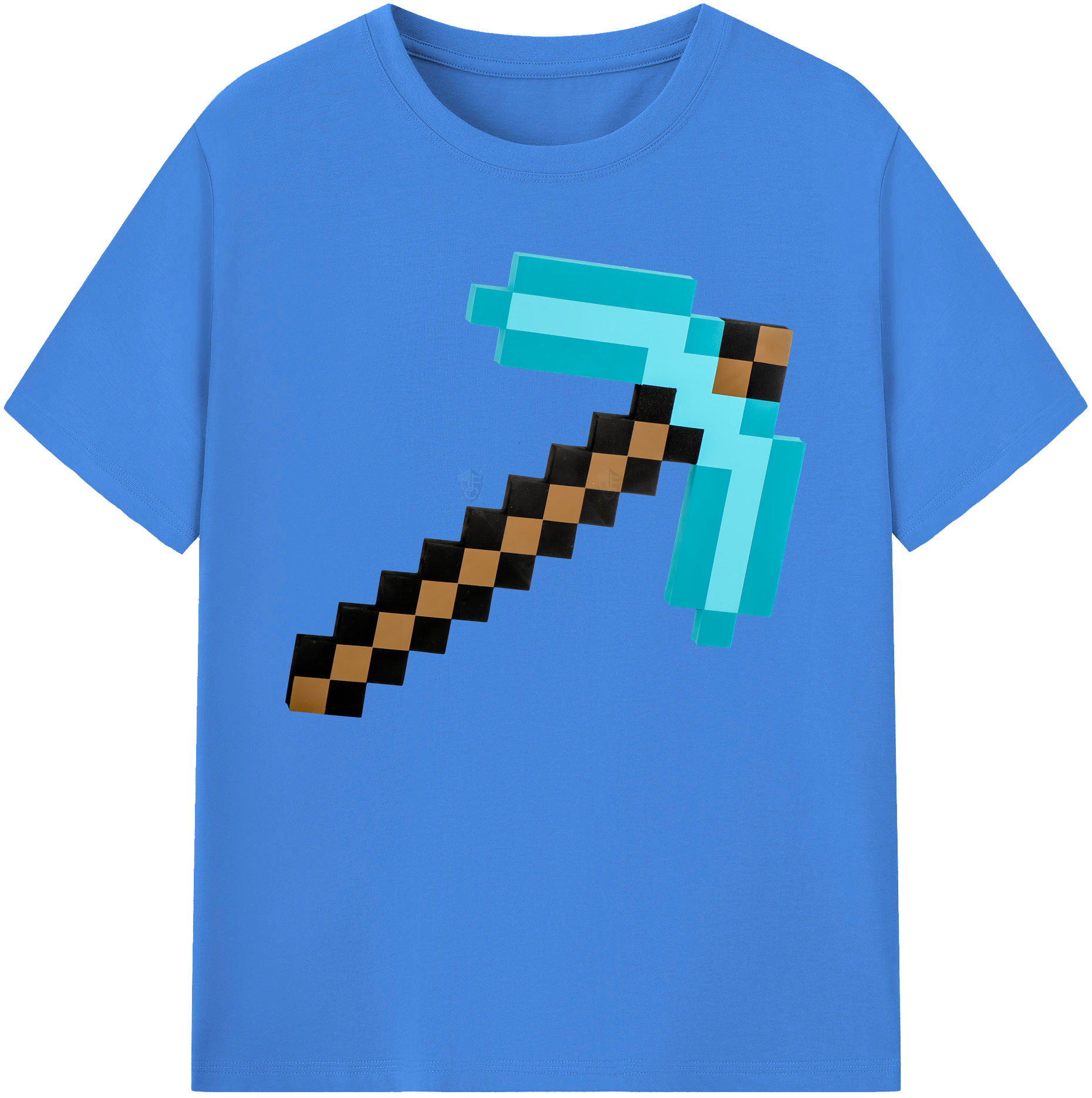 （画像用） マインクラフト ブロックの世界 Minecraft MC Block world 綿100％ メンズ半袖Tシャツ｜肌触りやわらか＆通気性