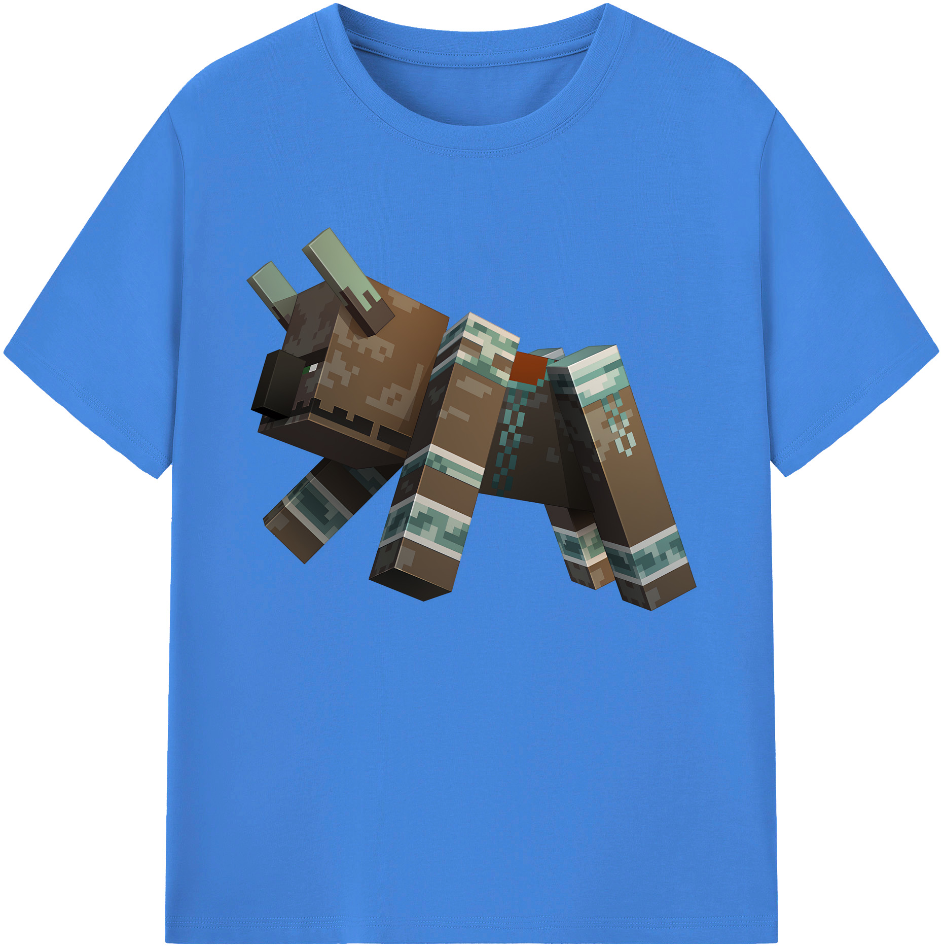 （画像用） マインクラフト ブロックの世界 Minecraft MC Block world 綿100％ メンズ半袖Tシャツ｜肌触りやわらか＆通気性