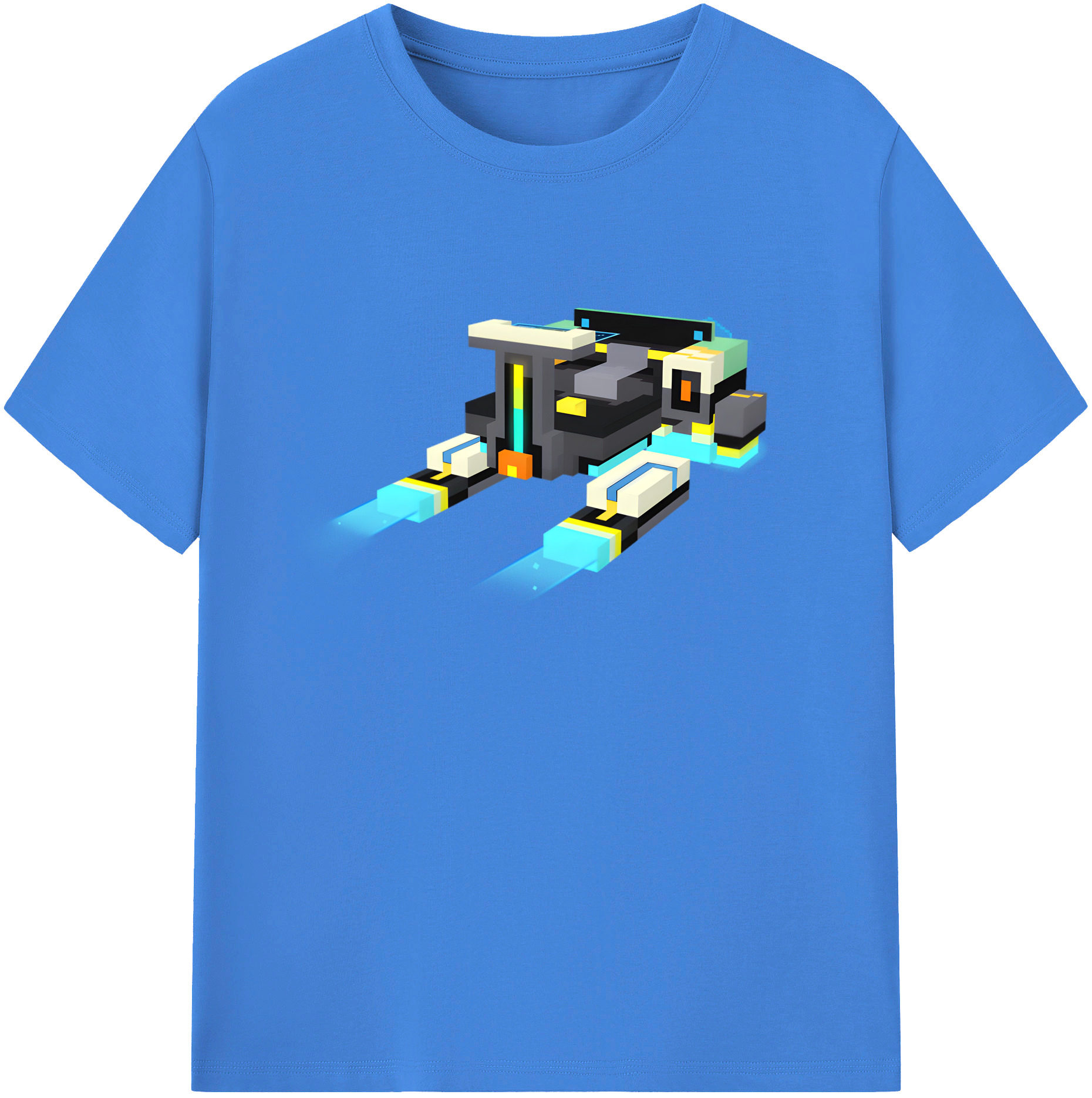 （画像用） マインクラフト ブロックの世界 Minecraft MC Block world 綿100％ メンズ半袖Tシャツ｜肌触りやわらか＆通気性