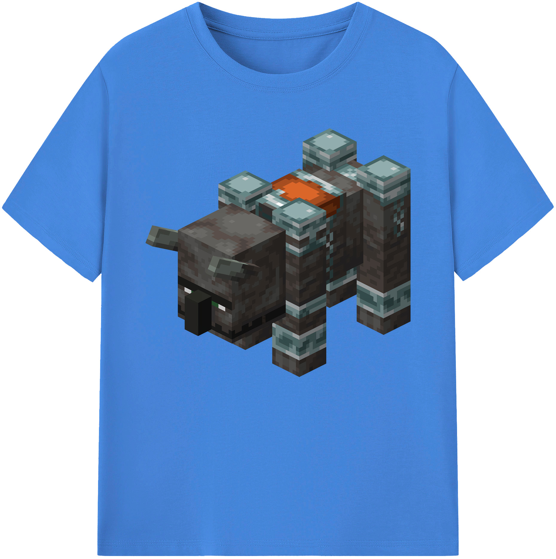 （画像用） マインクラフト ブロックの世界 Minecraft MC Block world 綿100％ メンズ半袖Tシャツ｜肌触りやわらか＆通気性