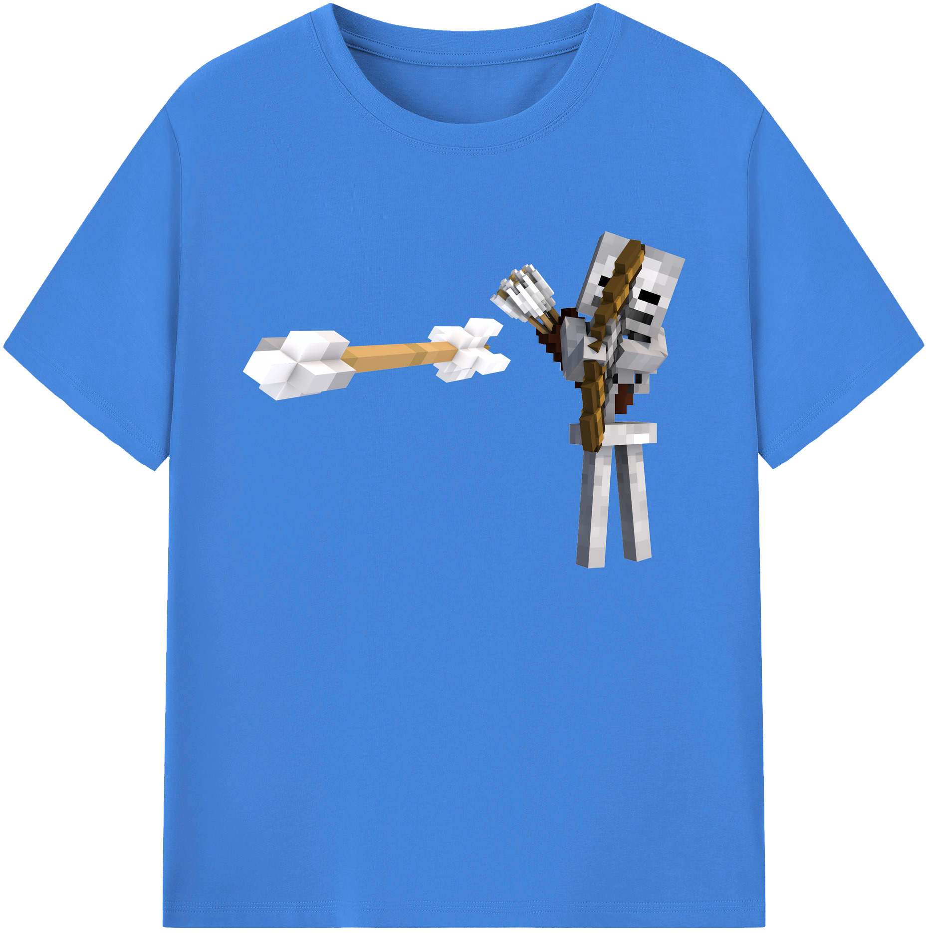 （画像用） マインクラフト ブロックの世界 Minecraft MC Block world 綿100％ メンズ半袖Tシャツ｜肌触りやわらか＆通気性