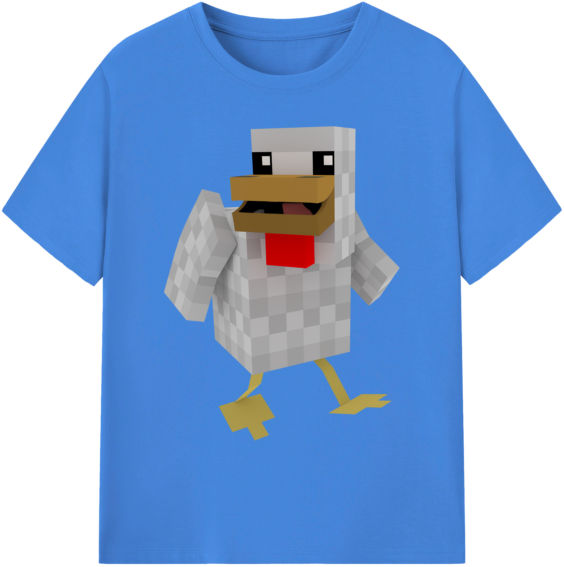 （画像用） マインクラフト ブロックの世界 Minecraft MC Block world 綿100％ メンズ半袖Tシャツ｜肌触りやわらか＆通気性