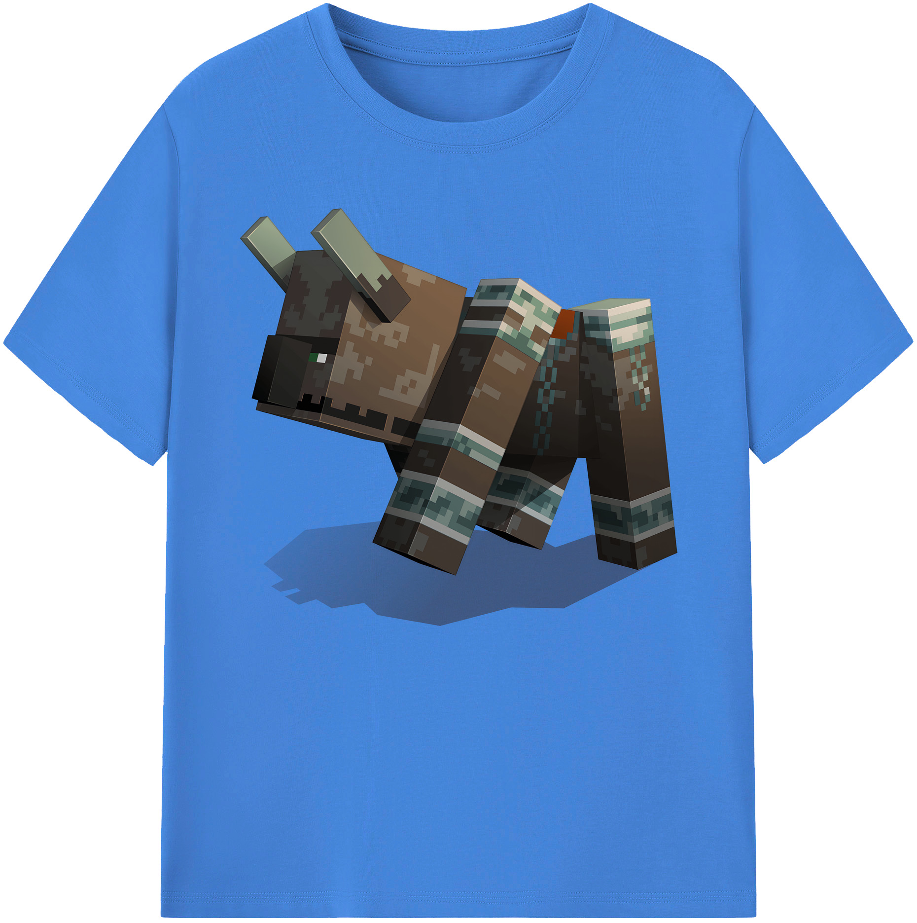 （画像用） マインクラフト ブロックの世界 Minecraft MC Block world 綿100％ メンズ半袖Tシャツ｜肌触りやわらか＆通気性