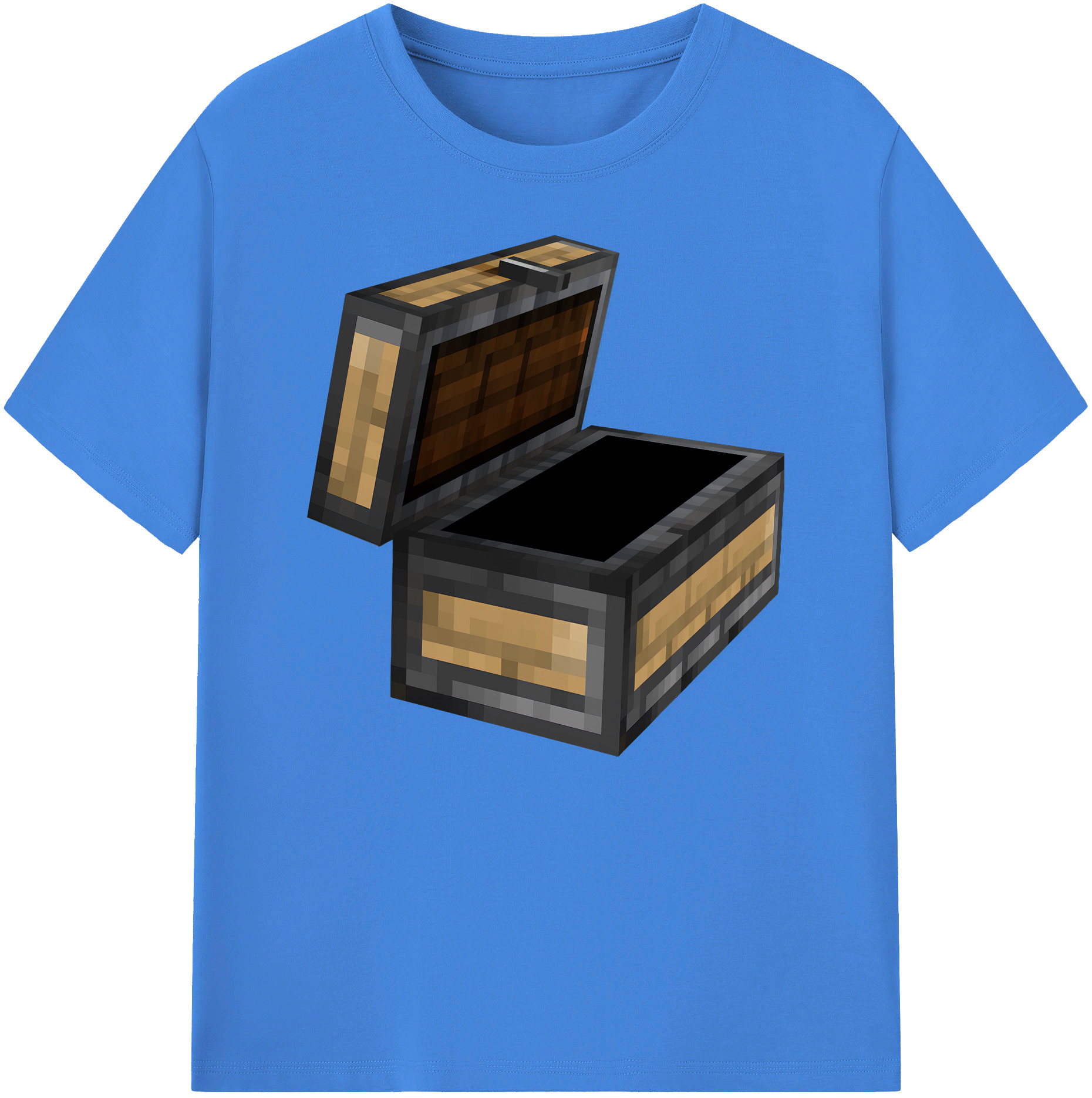 （画像用） マインクラフト ブロックの世界 Minecraft MC Block world 綿100％ メンズ半袖Tシャツ｜肌触りやわらか＆通気性