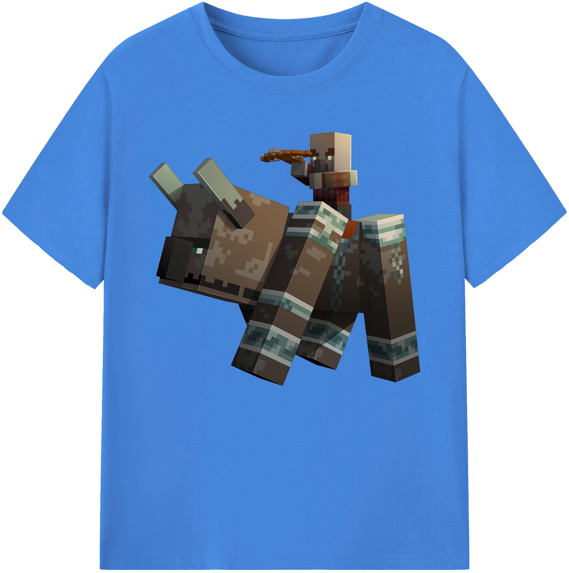 （画像用） マインクラフト ブロックの世界 Minecraft MC Block world 綿100％ メンズ半袖Tシャツ｜肌触りやわらか＆通気性