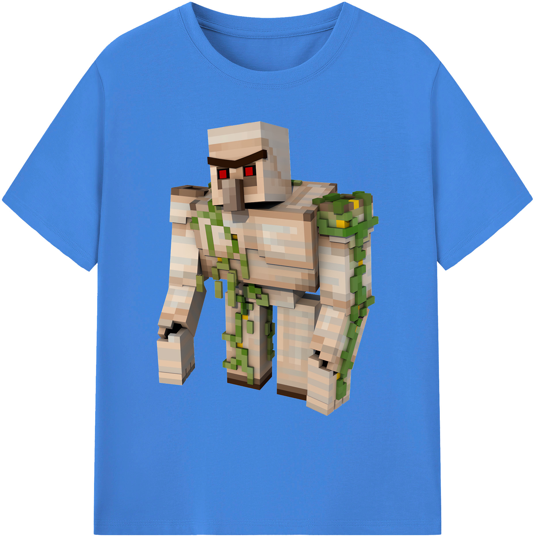 （画像用） マインクラフト ブロックの世界 Minecraft MC Block world 綿100％ メンズ半袖Tシャツ｜肌触りやわらか＆通気性
