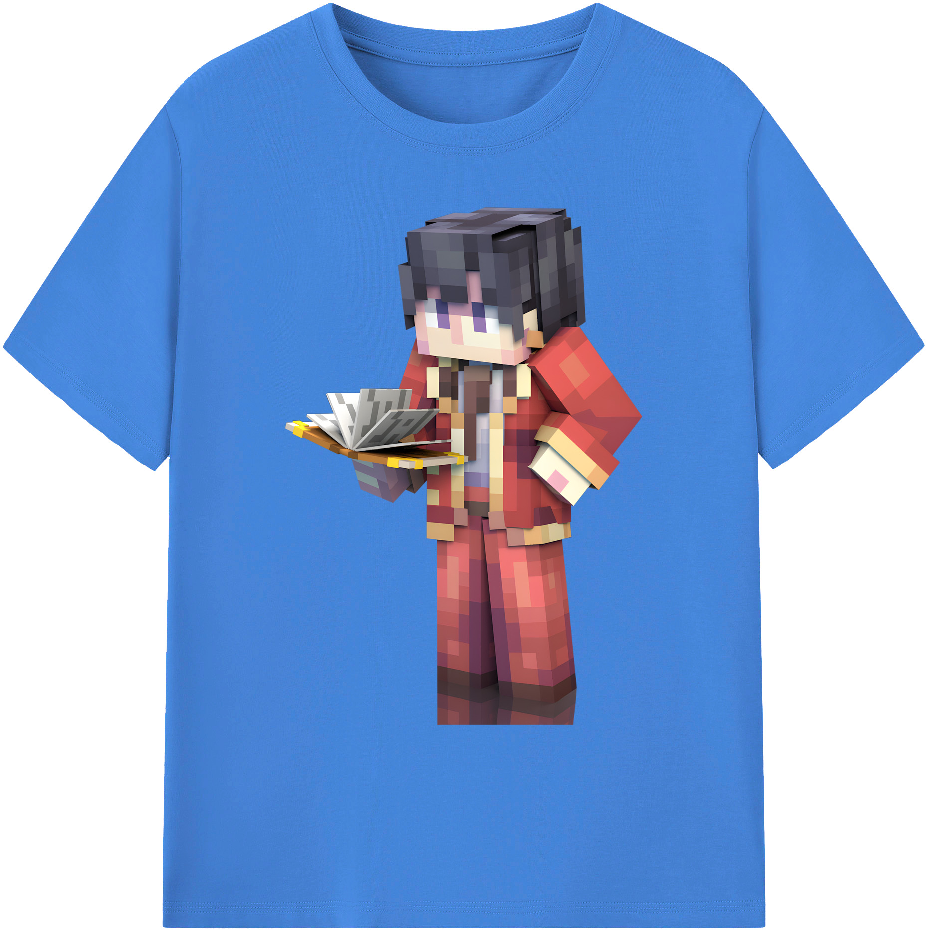 （画像用） マインクラフト ブロックの世界 Minecraft MC Block world 綿100％ メンズ半袖Tシャツ｜肌触りやわらか＆通気性