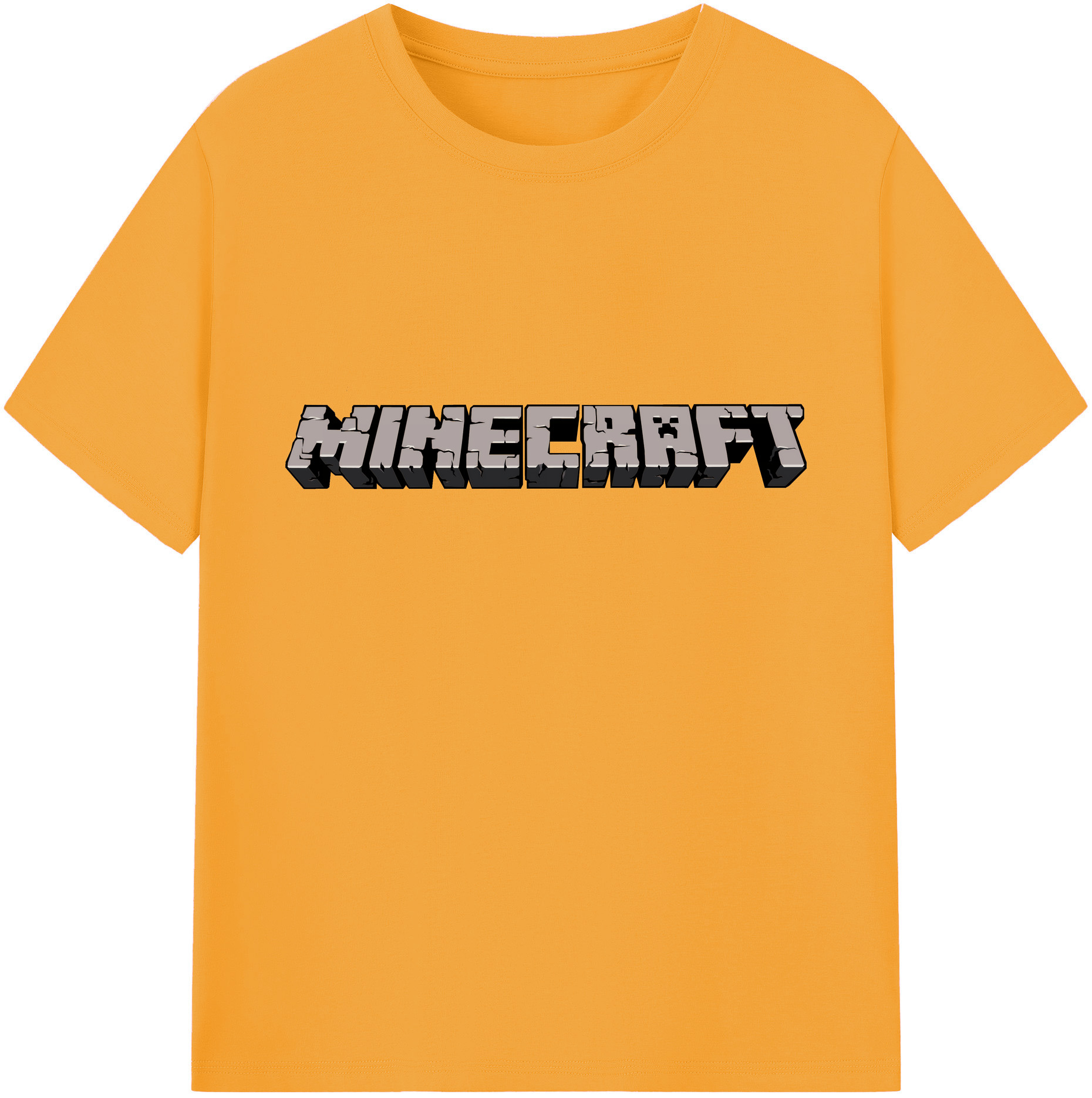 （画像用） マインクラフト ブロックの世界 Minecraft MC Block world 綿100％ メンズ半袖Tシャツ｜肌触りやわらか＆通気性
