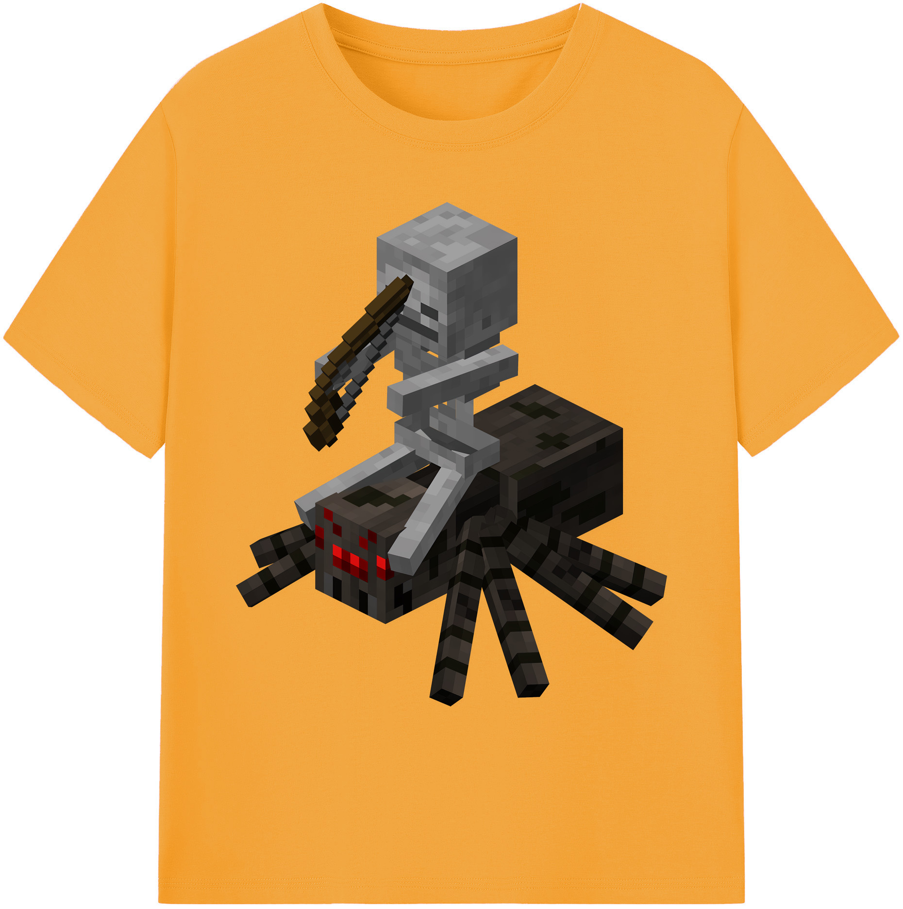 （画像用） マインクラフト ブロックの世界 Minecraft MC Block world 綿100％ メンズ半袖Tシャツ｜肌触りやわらか＆通気性