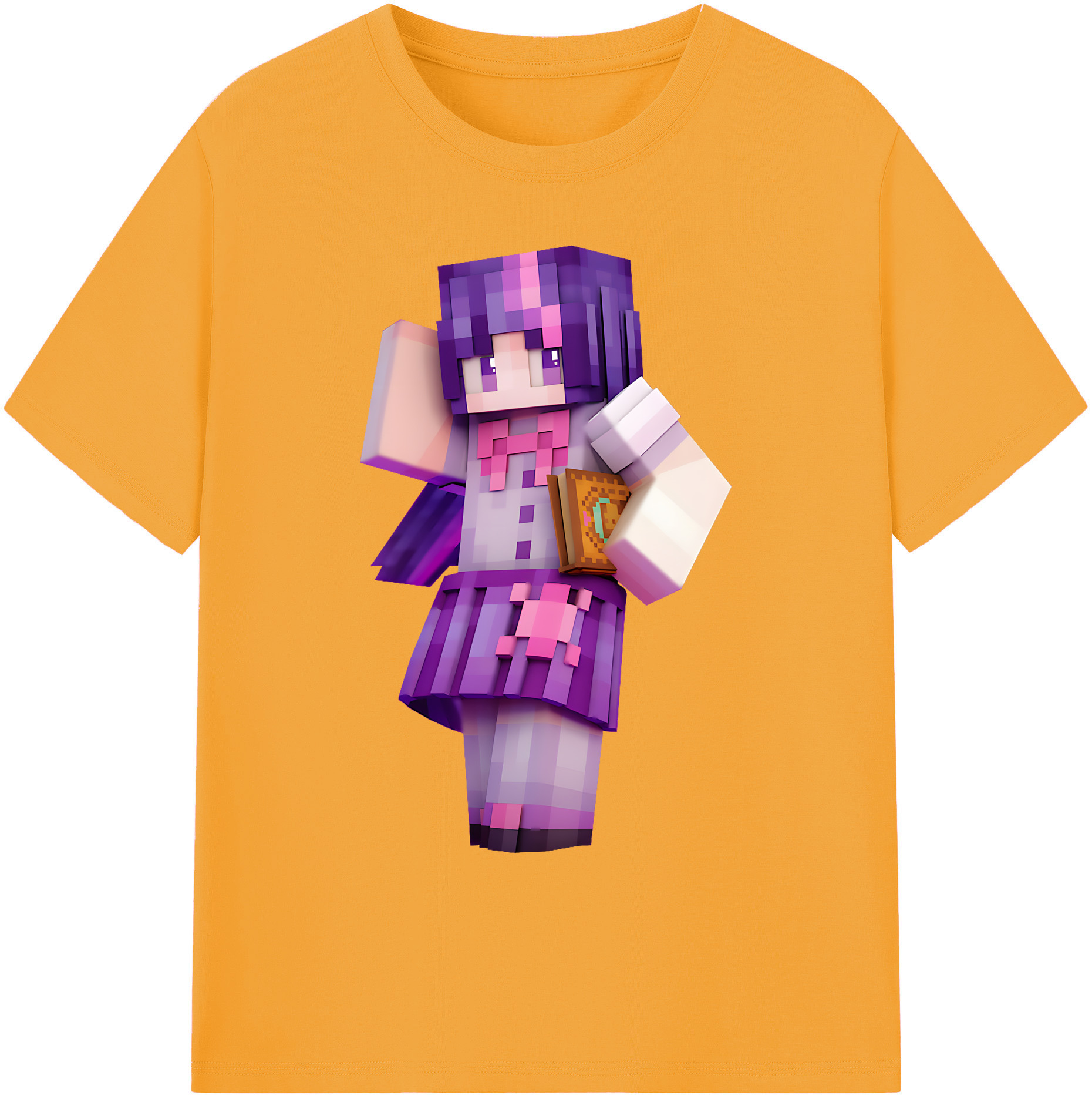 （画像用） マインクラフト ブロックの世界 Minecraft MC Block world 綿100％ メンズ半袖Tシャツ｜肌触りやわらか＆通気性