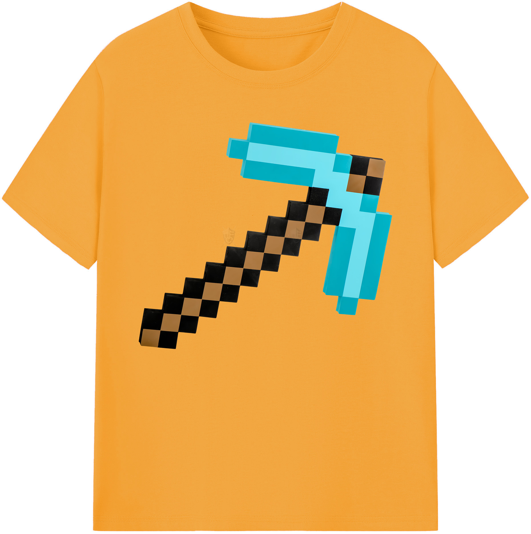 （画像用） マインクラフト ブロックの世界 Minecraft MC Block world 綿100％ メンズ半袖Tシャツ｜肌触りやわらか＆通気性