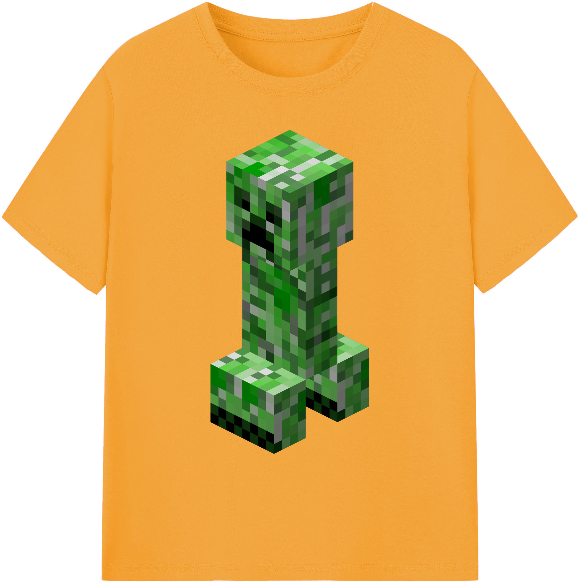 （画像用） マインクラフト ブロックの世界 Minecraft MC Block world 綿100％ メンズ半袖Tシャツ｜肌触りやわらか＆通気性