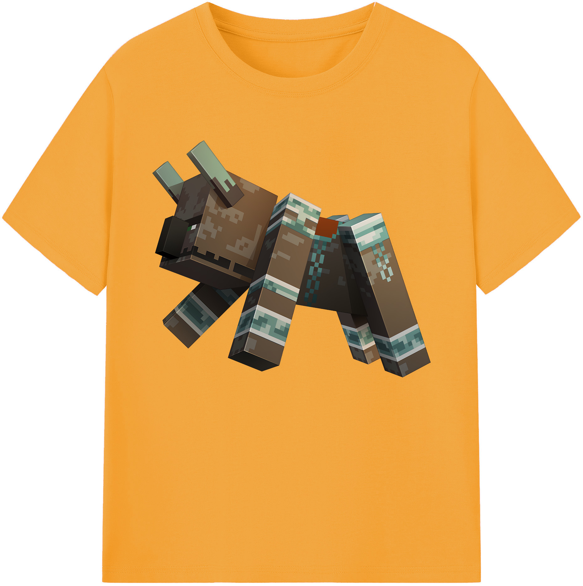 （画像用） マインクラフト ブロックの世界 Minecraft MC Block world 綿100％ メンズ半袖Tシャツ｜肌触りやわらか＆通気性