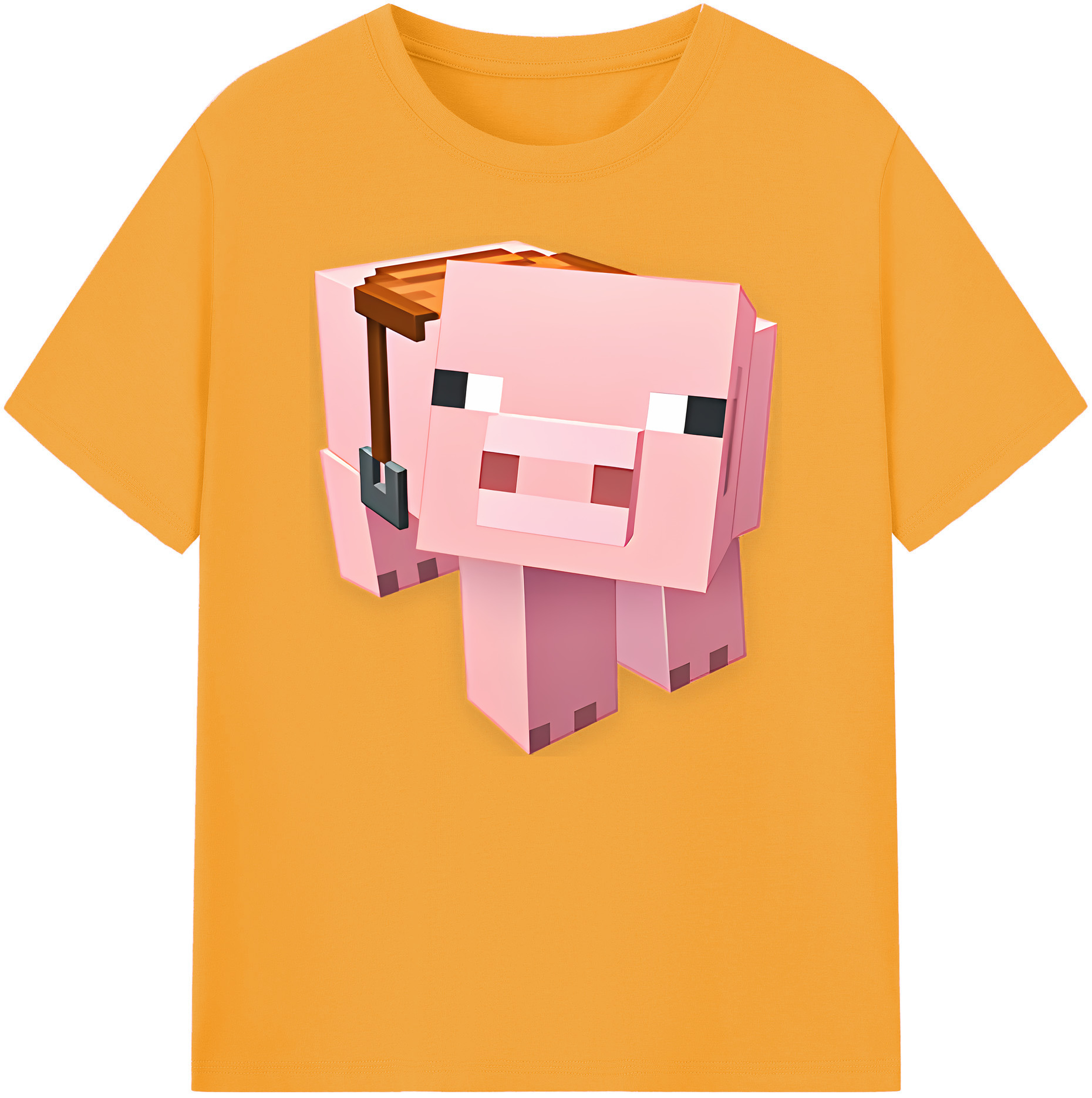 （画像用） マインクラフト ブロックの世界 Minecraft MC Block world 綿100％ メンズ半袖Tシャツ｜肌触りやわらか＆通気性