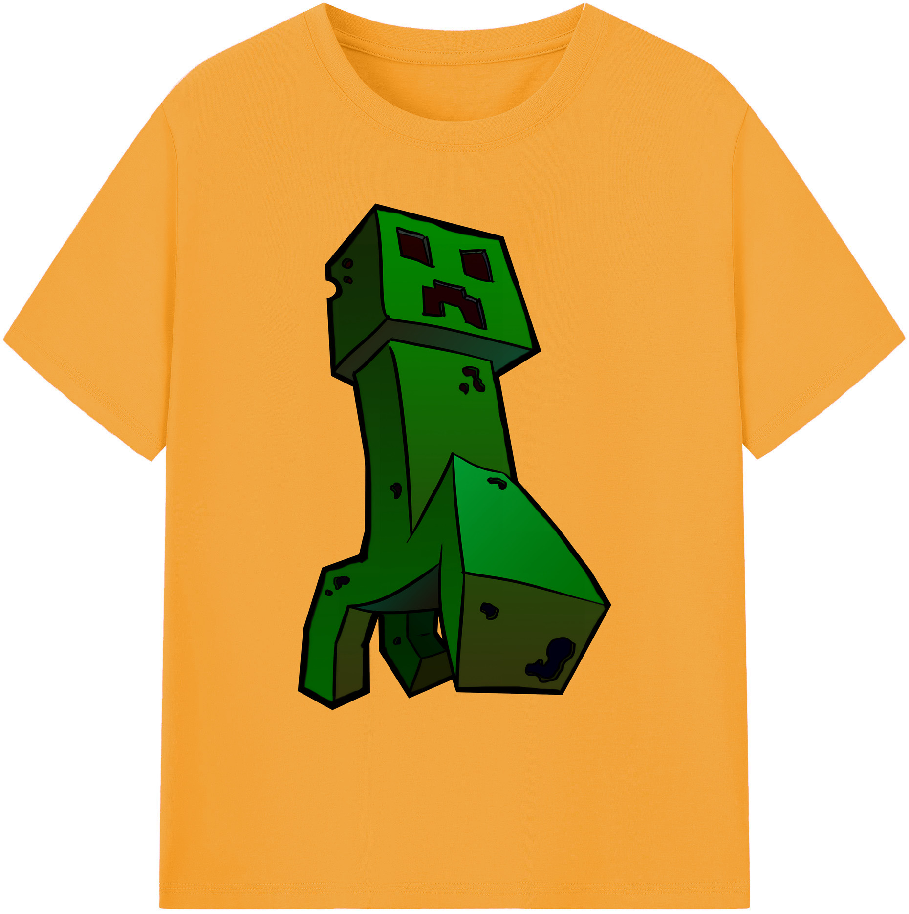 （画像用） マインクラフト ブロックの世界 Minecraft MC Block world 綿100％ メンズ半袖Tシャツ｜肌触りやわらか＆通気性