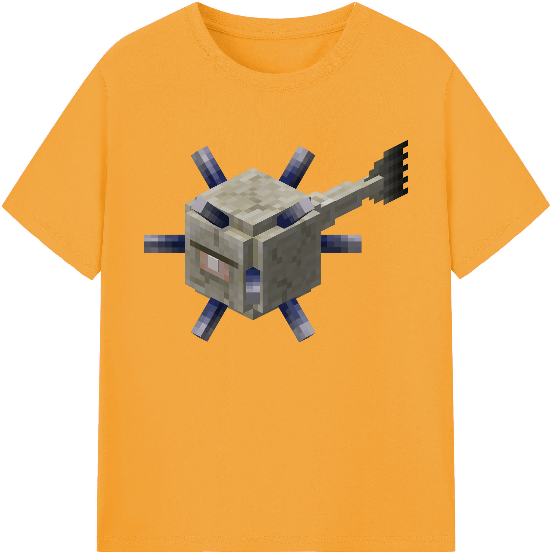（画像用） マインクラフト ブロックの世界 Minecraft MC Block world 綿100％ メンズ半袖Tシャツ｜肌触りやわらか＆通気性