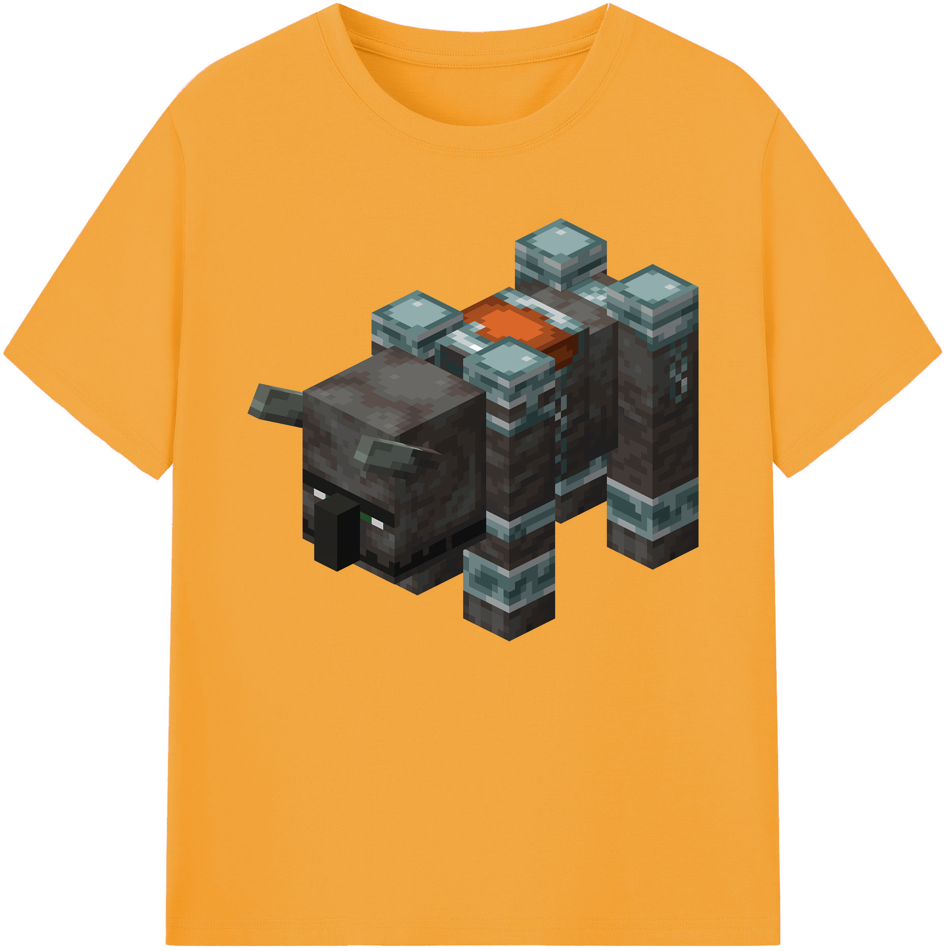 （画像用） マインクラフト ブロックの世界 Minecraft MC Block world 綿100％ メンズ半袖Tシャツ｜肌触りやわらか＆通気性