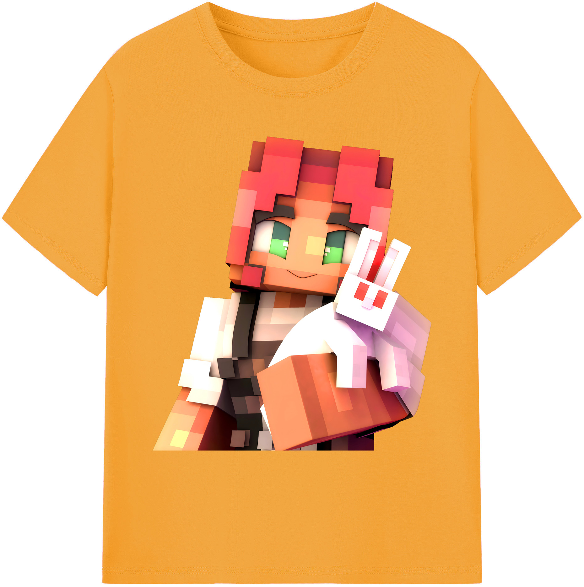 （画像用） マインクラフト ブロックの世界 Minecraft MC Block world 綿100％ メンズ半袖Tシャツ｜肌触りやわらか＆通気性