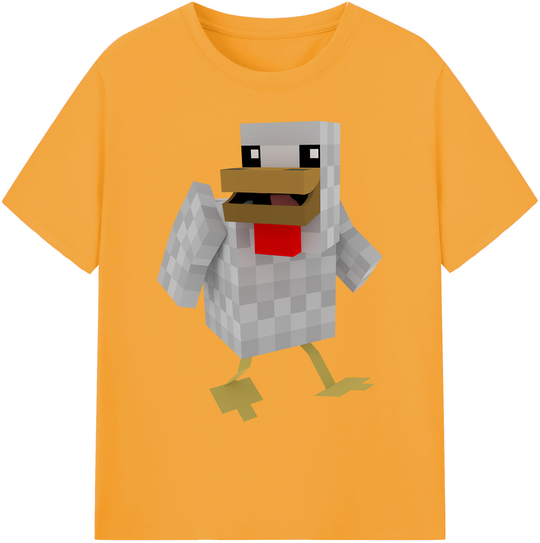 （画像用） マインクラフト ブロックの世界 Minecraft MC Block world 綿100％ メンズ半袖Tシャツ｜肌触りやわらか＆通気性
