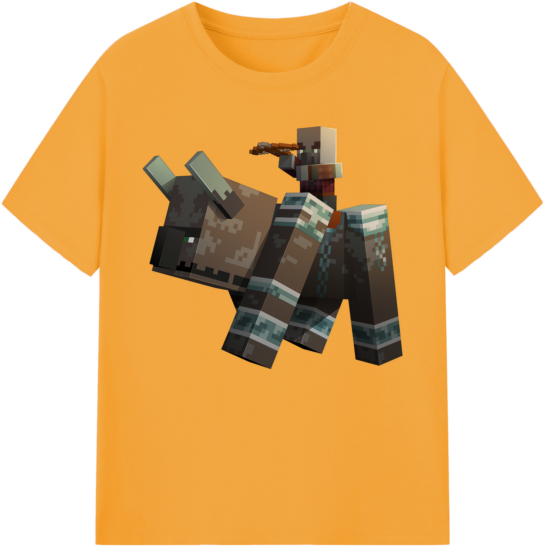 （画像用） マインクラフト ブロックの世界 Minecraft MC Block world 綿100％ メンズ半袖Tシャツ｜肌触りやわらか＆通気性