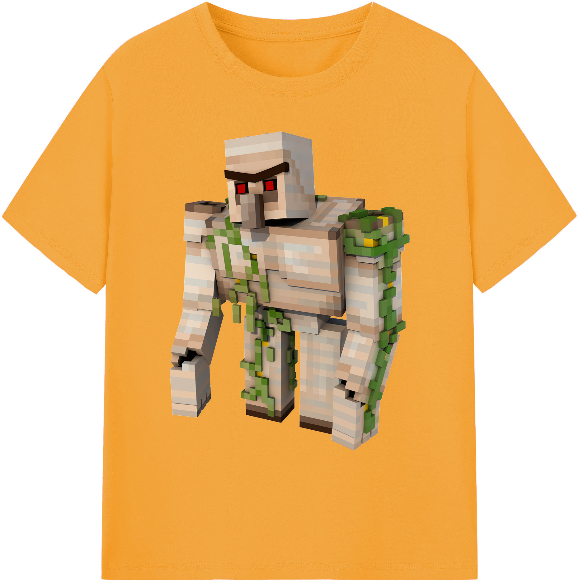 （画像用） マインクラフト ブロックの世界 Minecraft MC Block world 綿100％ メンズ半袖Tシャツ｜肌触りやわらか＆通気性