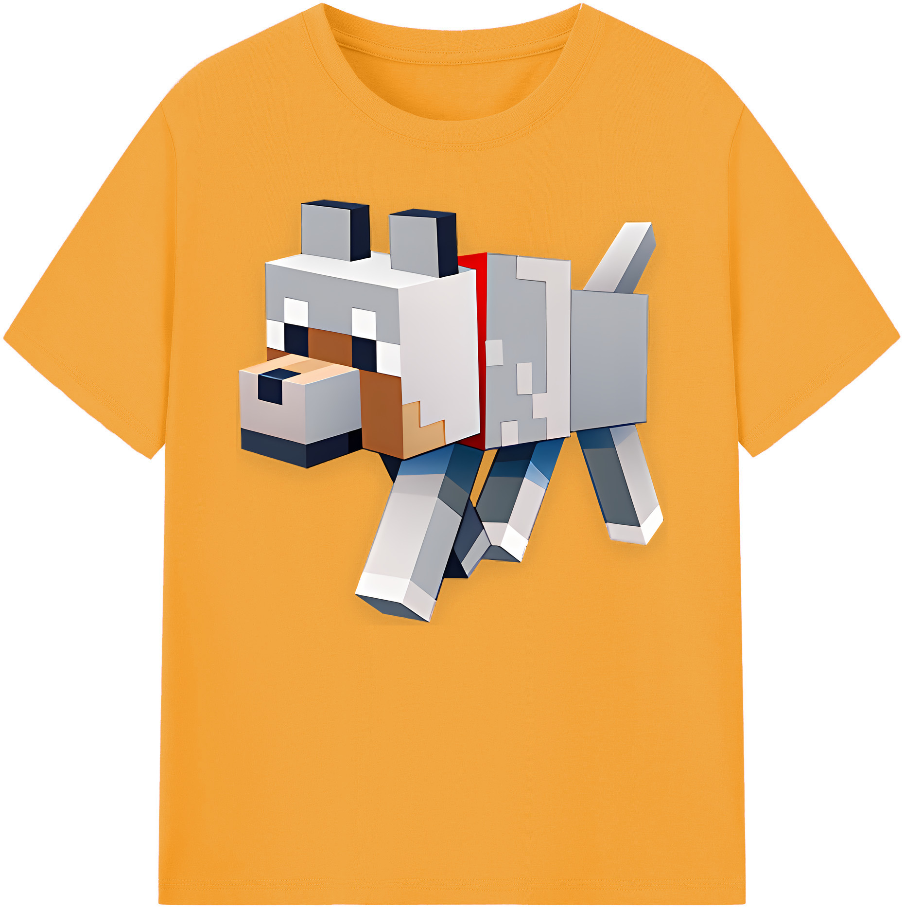 （画像用） マインクラフト ブロックの世界 Minecraft MC Block world 綿100％ メンズ半袖Tシャツ｜肌触りやわらか＆通気性