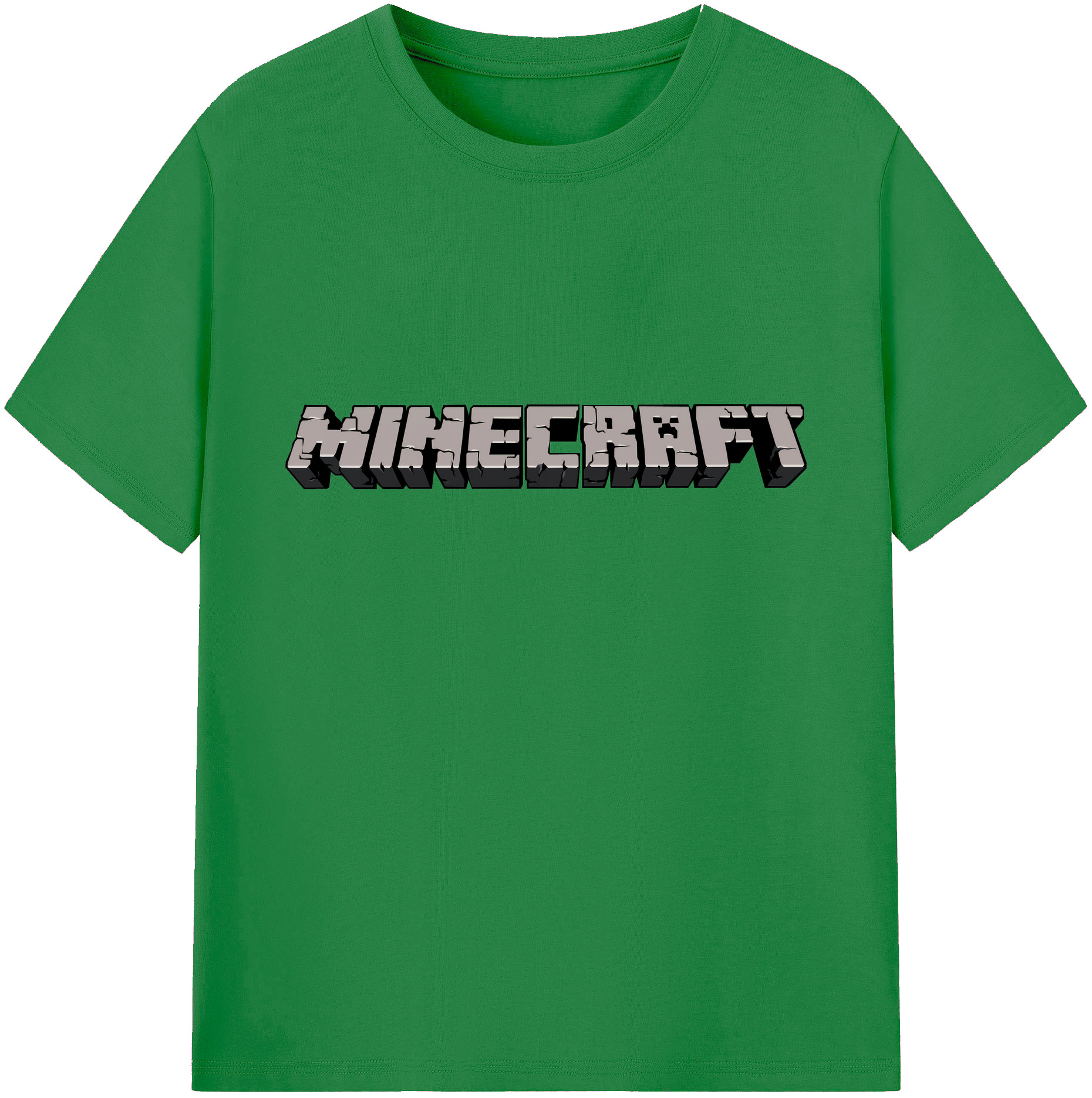 （画像用） マインクラフト ブロックの世界 Minecraft MC Block world 綿100％ メンズ半袖Tシャツ｜肌触りやわらか＆通気性